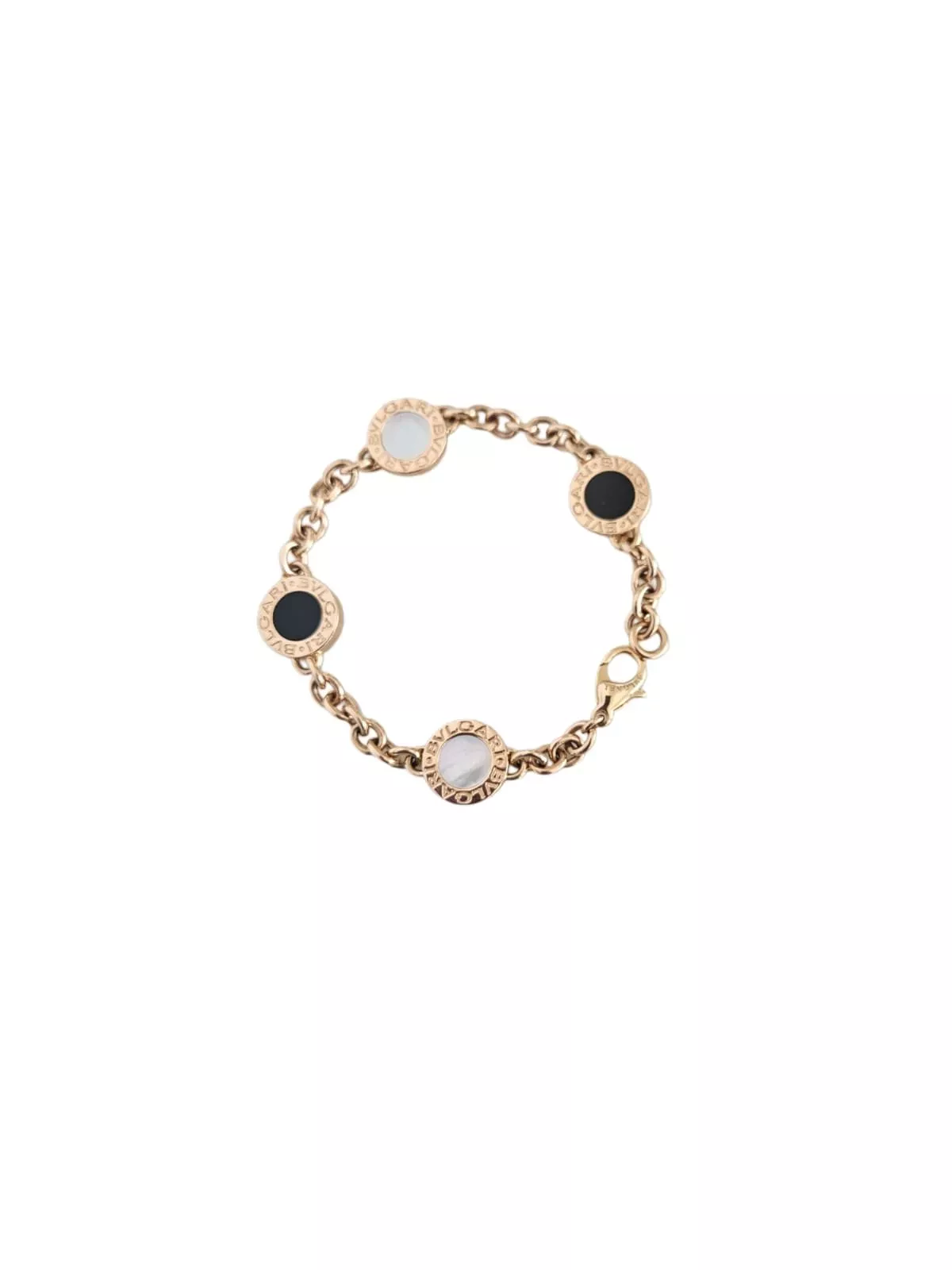 Bvlgari Gold Onyx Bracelet