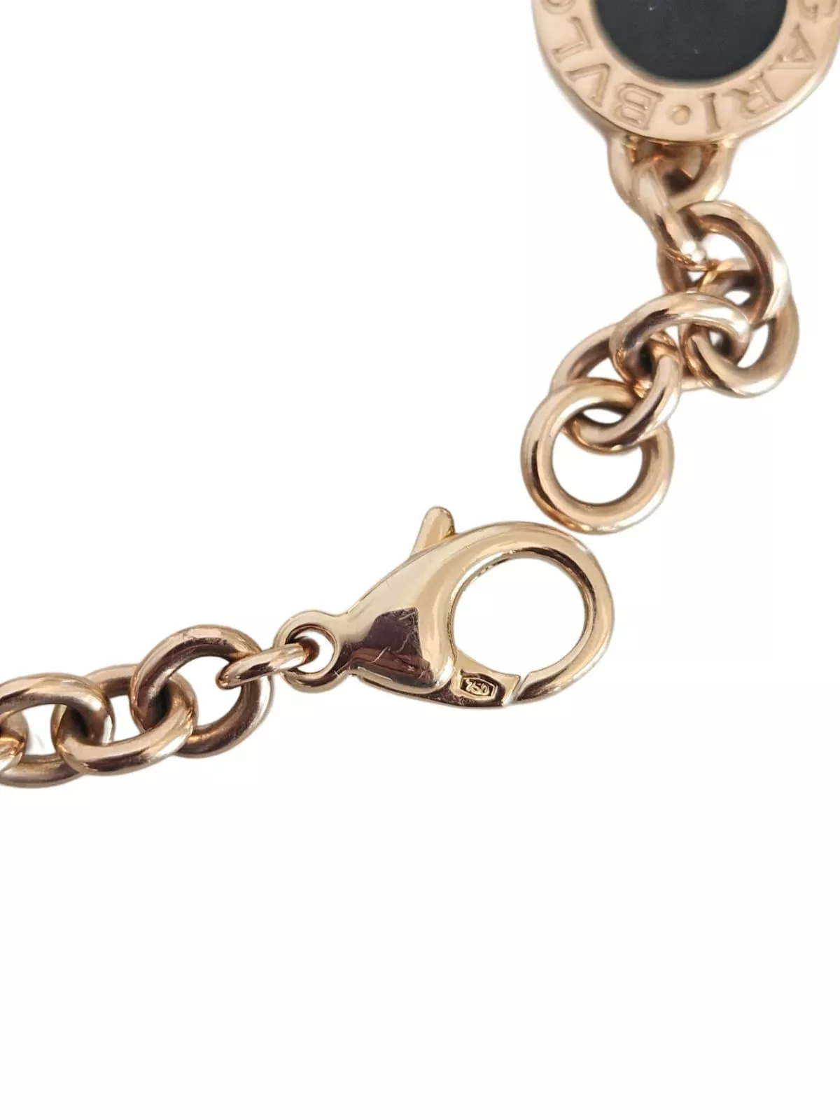 Bvlgari Gold Onyx Bracelet - Back view