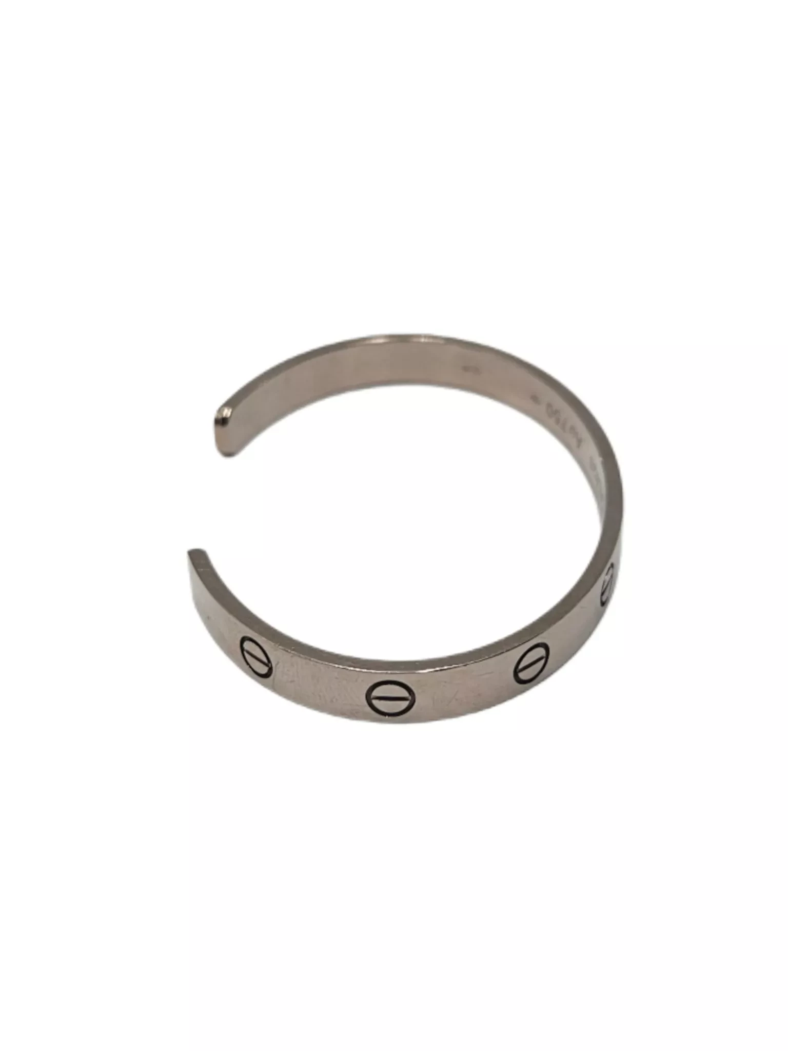 Cartier White Gold Cuff Bracelet - 4