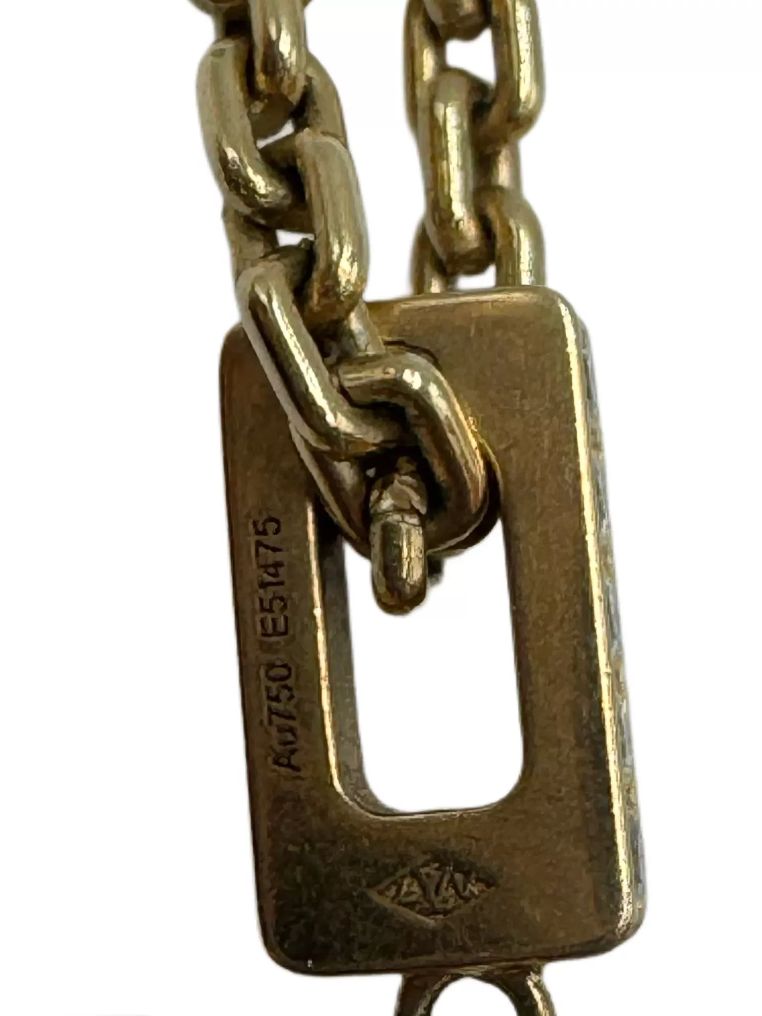 Louis Vuitton Gold Diamond Pendant - 4