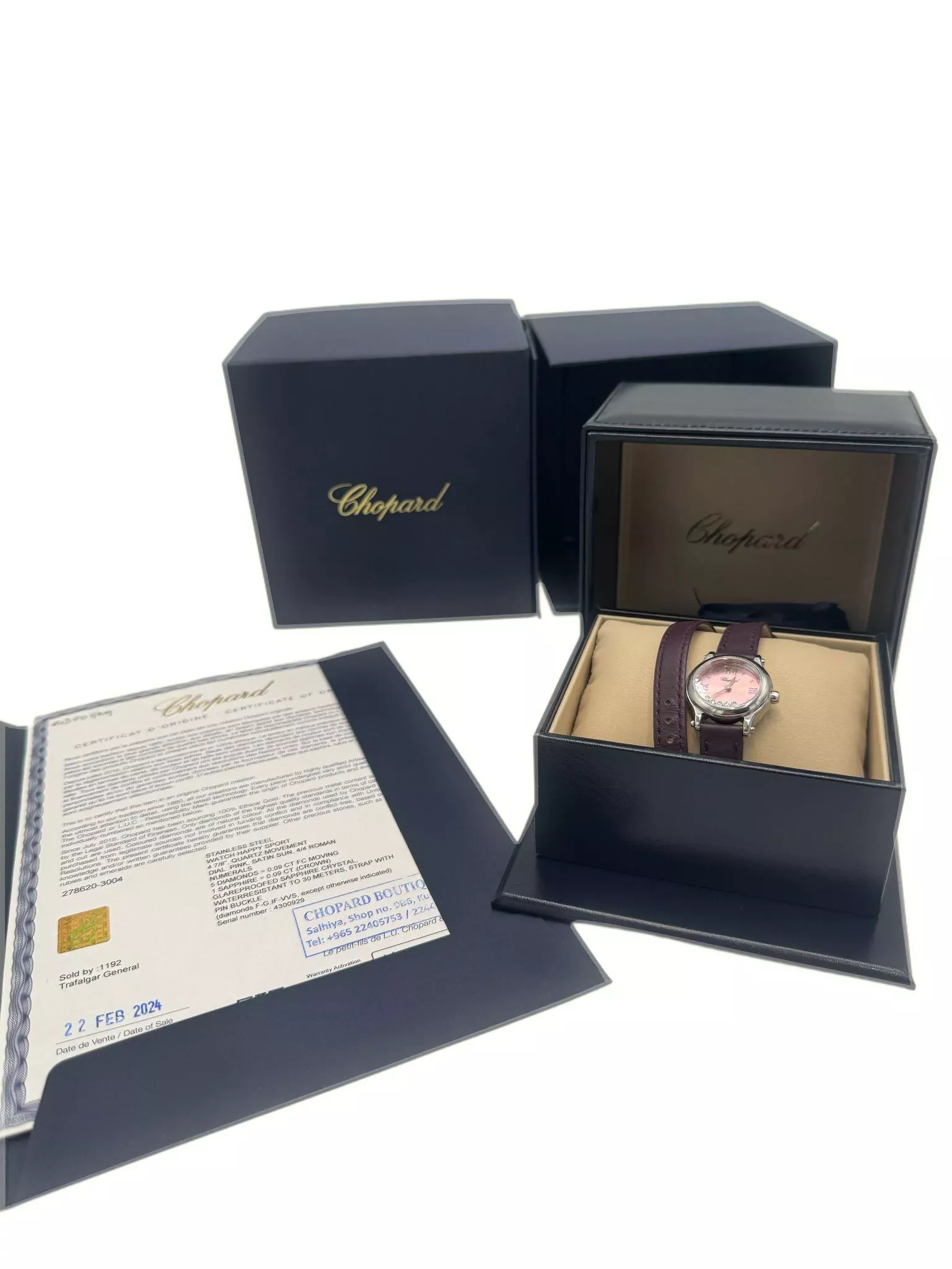 Chopard Steel with Diamonds - Side view