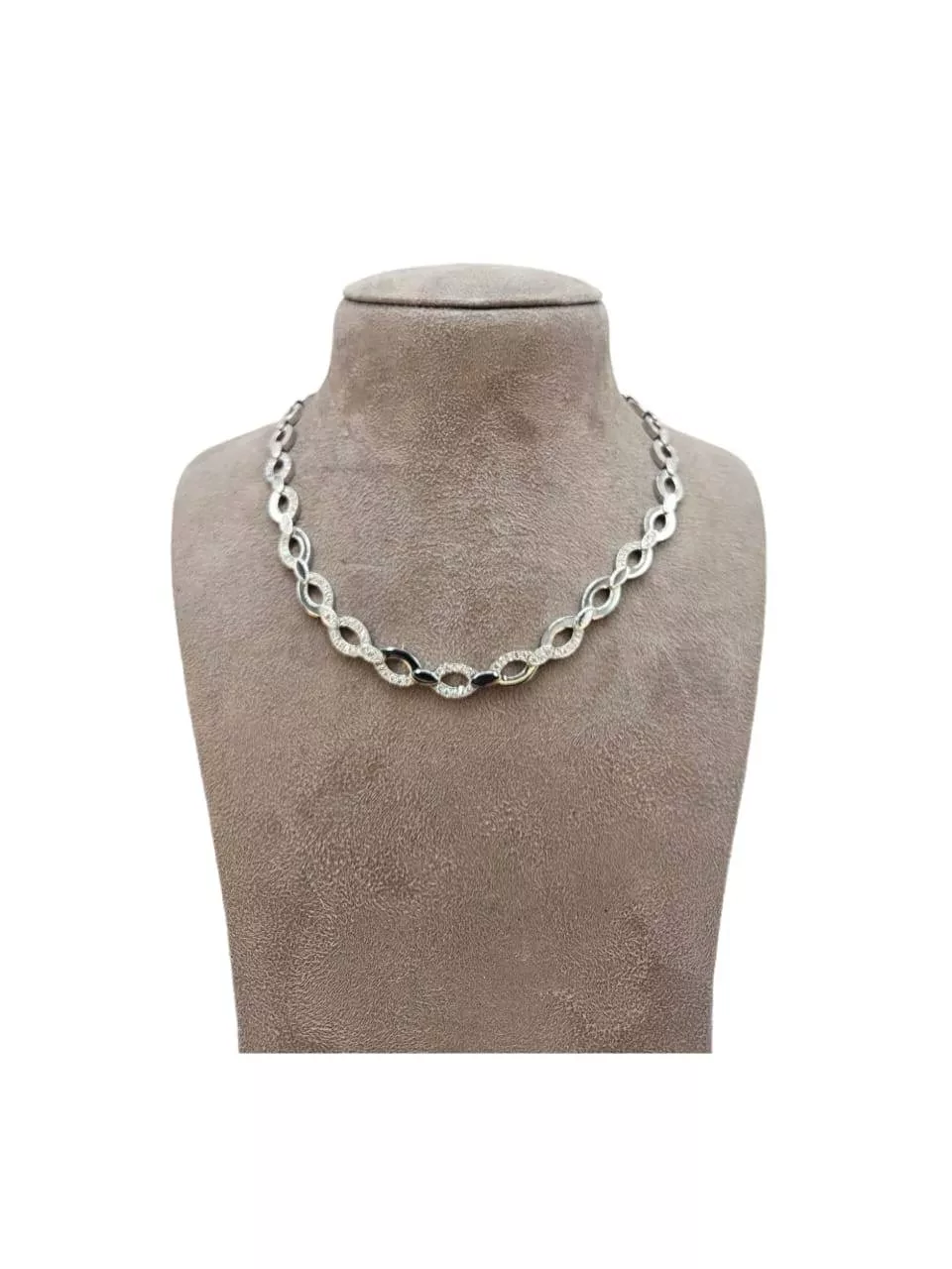 Cartier Diamond White Gold Necklace