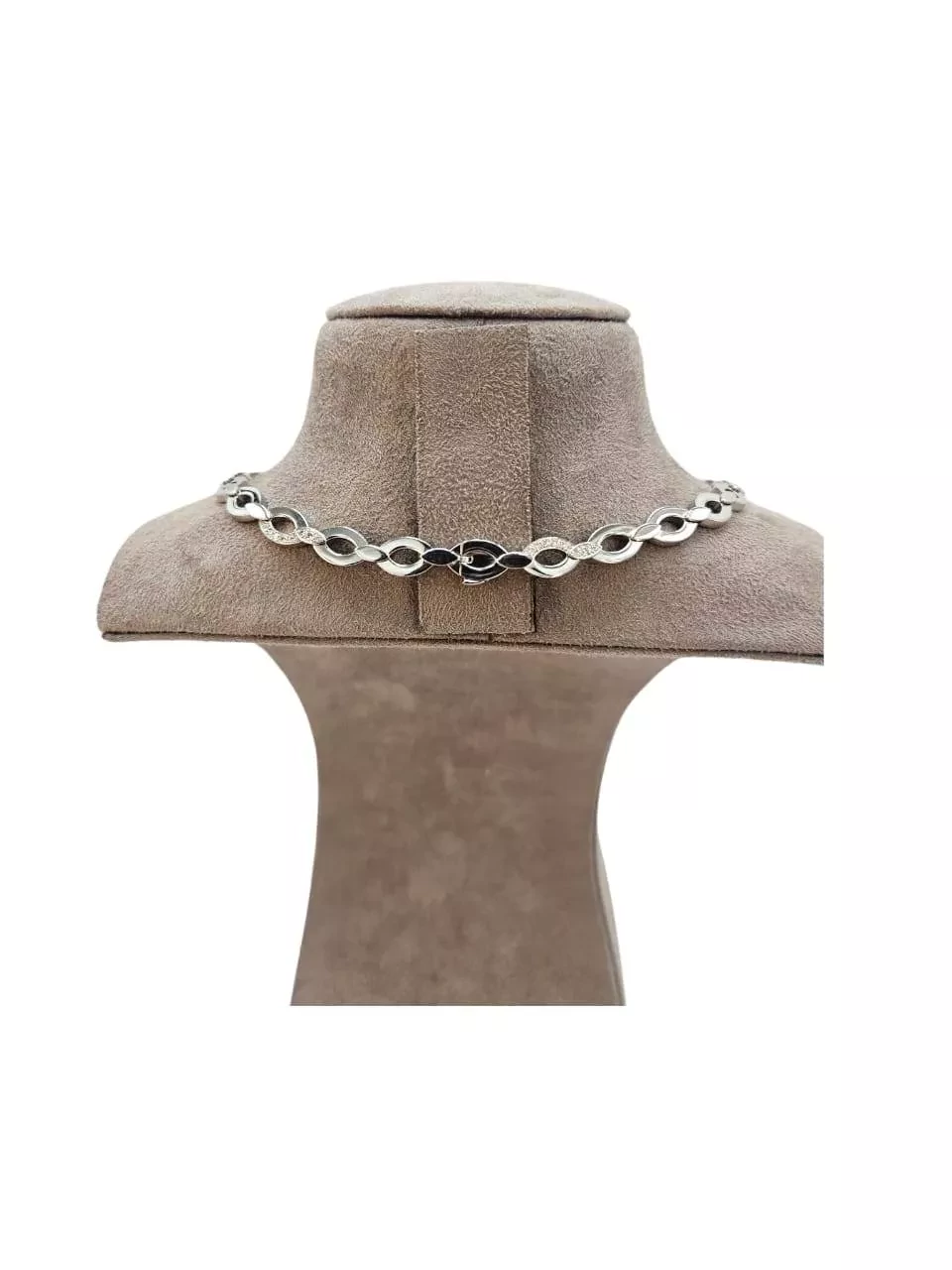 Cartier Diamond White Gold Necklace - Side view