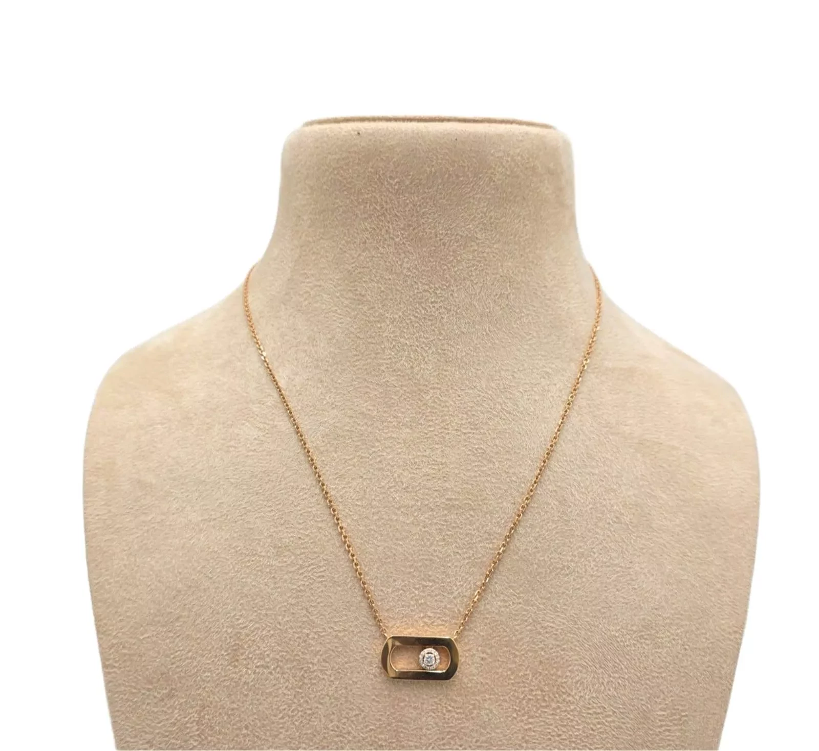 Messika Pink Gold Diamond Necklace