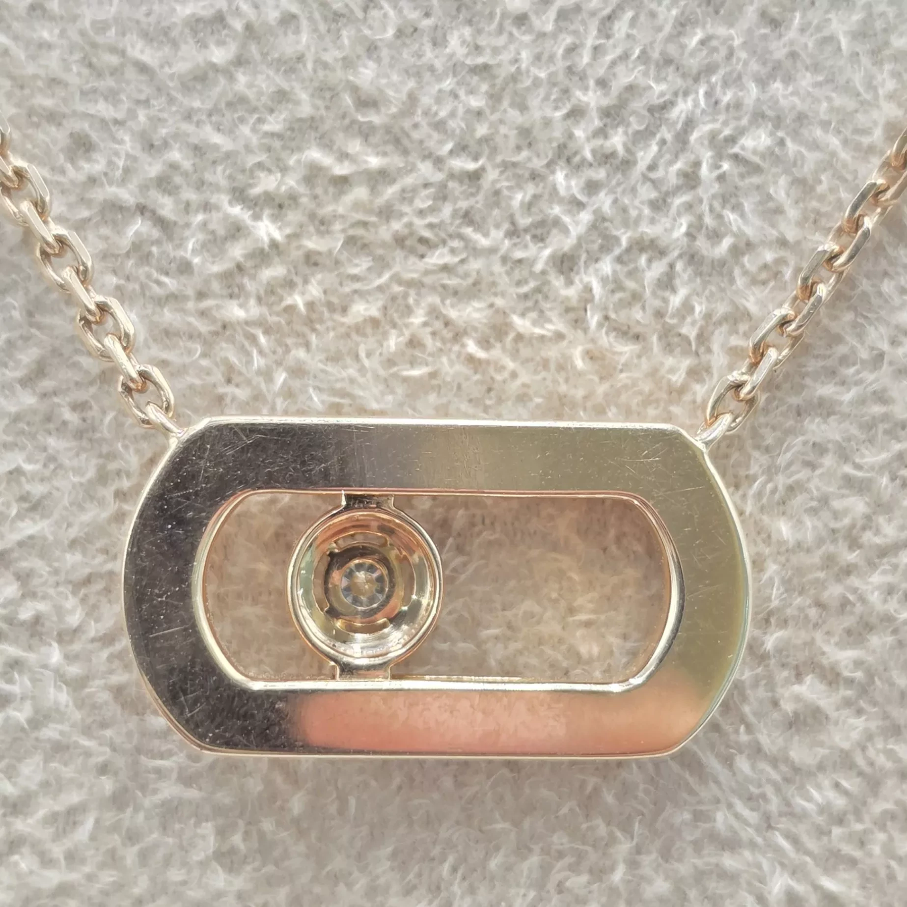 Messika Pink Gold Diamond Necklace - Image 6