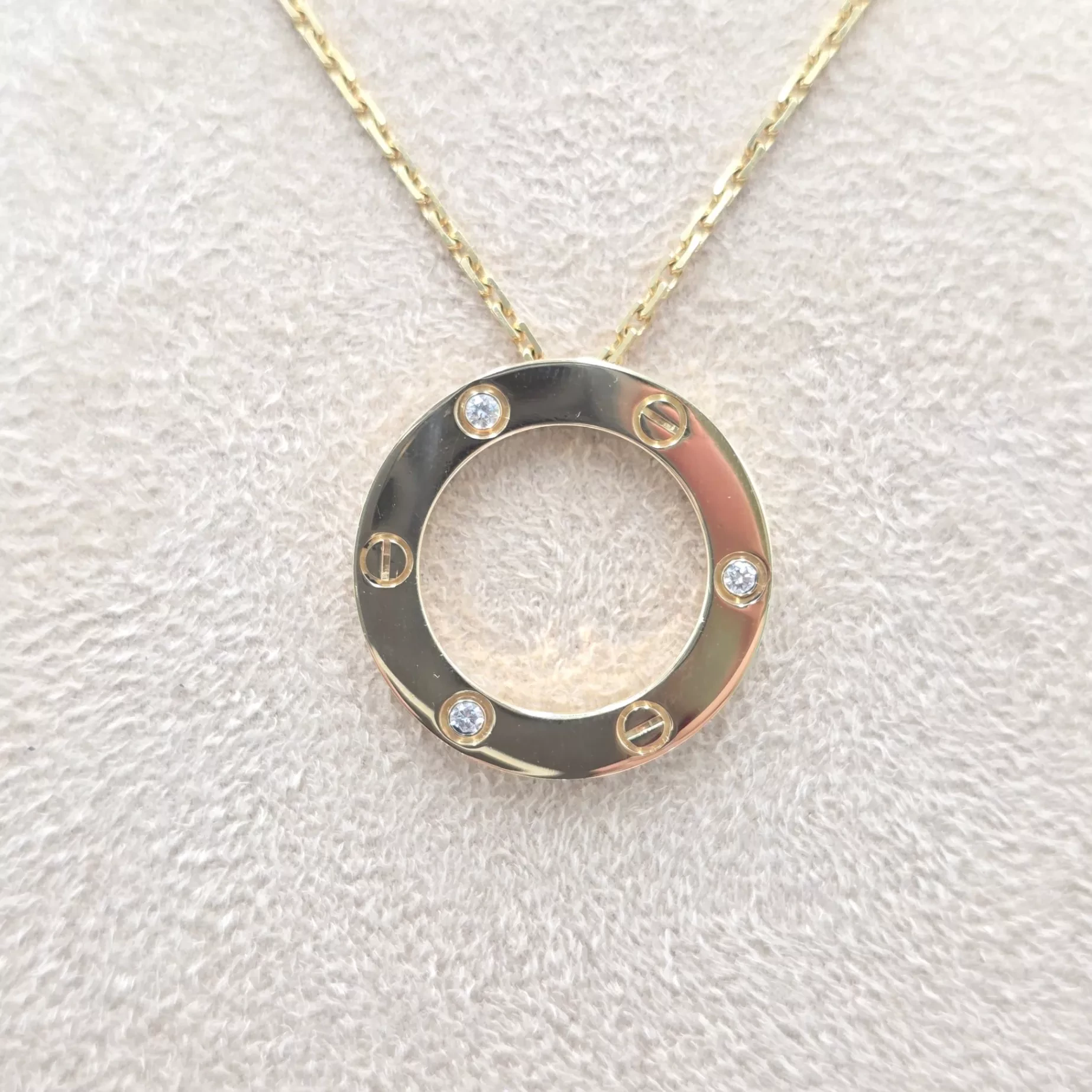 Cartier Love Pendant Diamonds Gold - 4