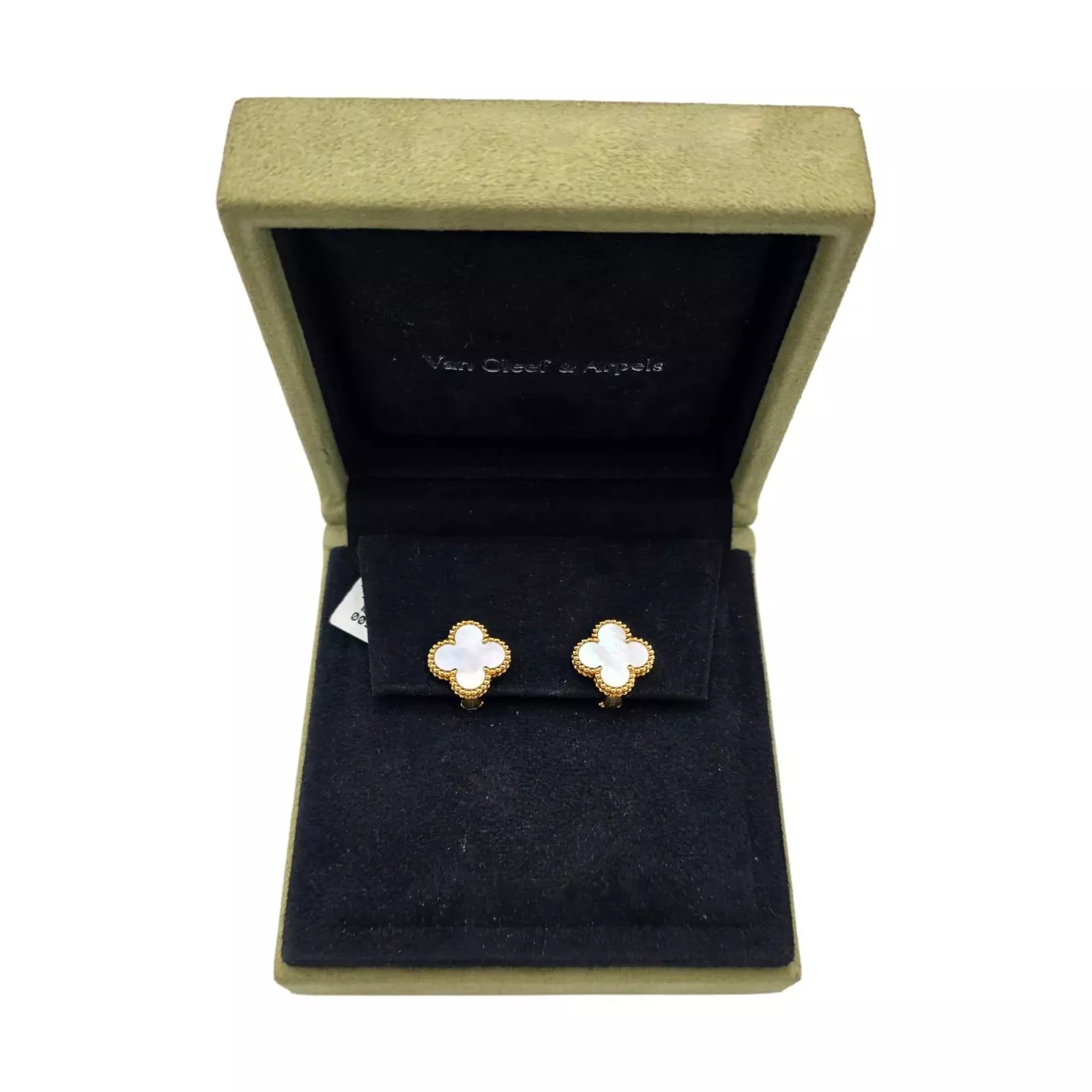 Van Cleef & Arpels Vintage Alhambra Gold Earrings - Side view