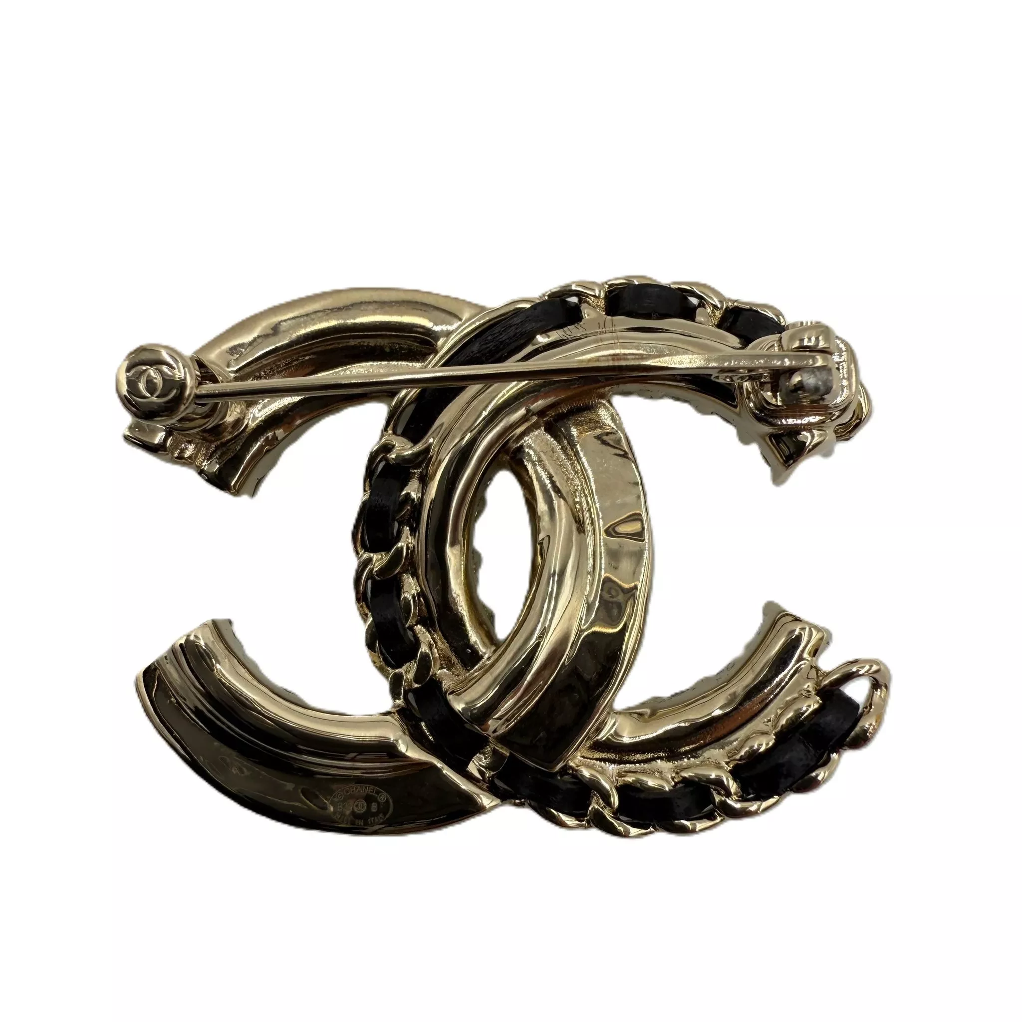 Chanel CC Brooch Pearl Crystal - 4