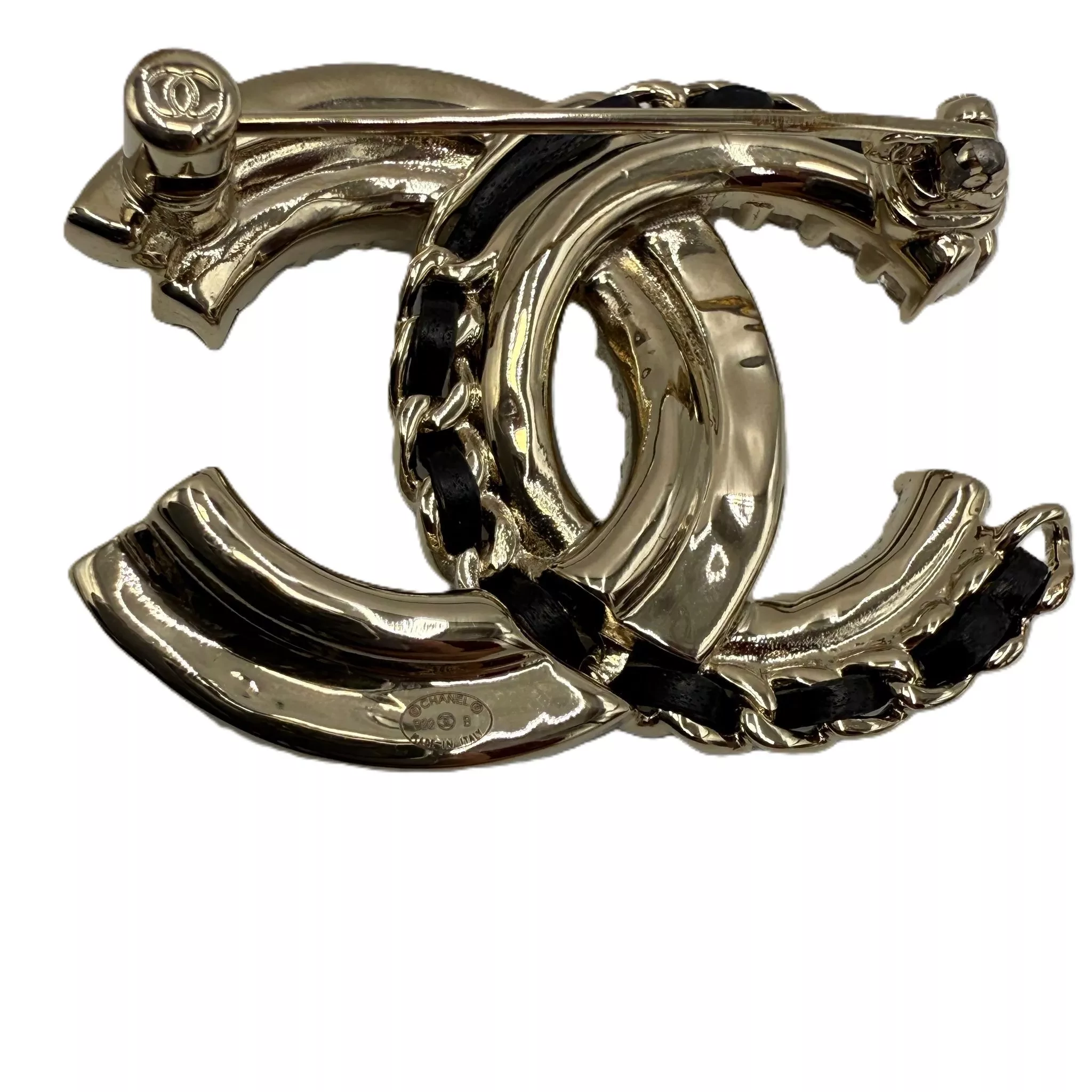 Chanel CC Brooch Pearl Crystal - Detail 2