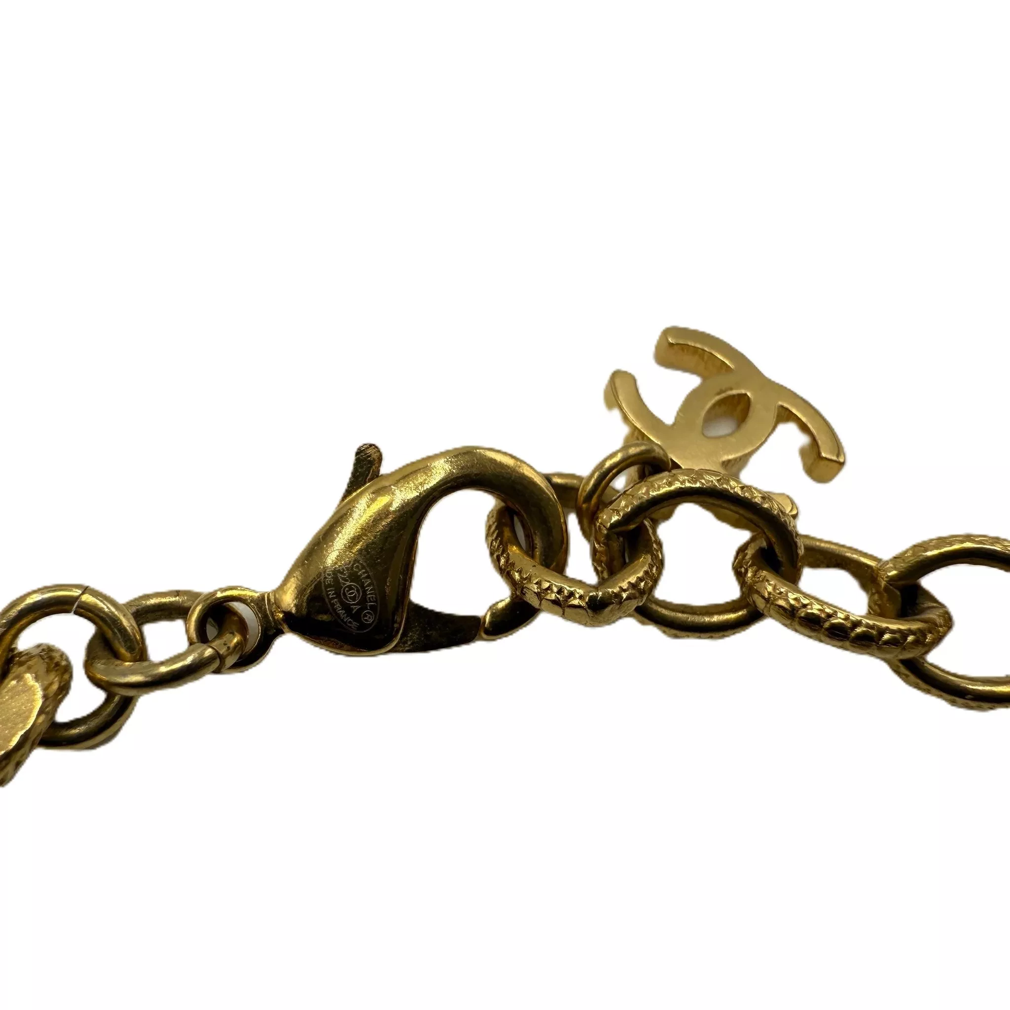 Chanel CC Chain Link Bracelet - Side view