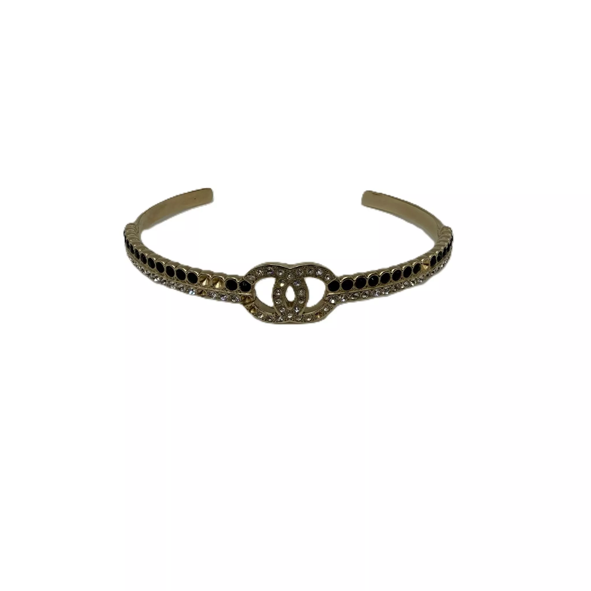 Chanel CC Coco Bangle Rhinestones