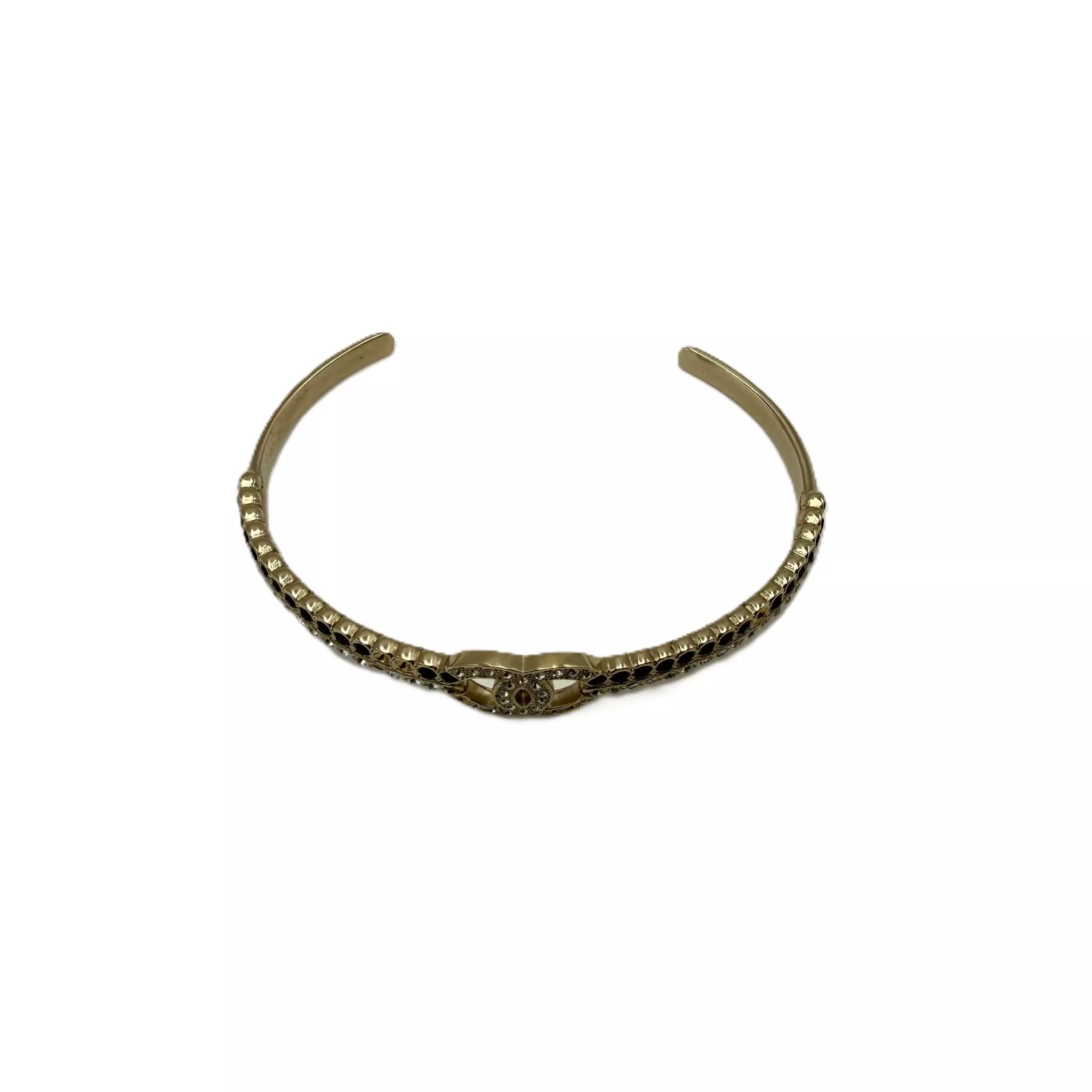 Chanel CC Coco Bangle Rhinestones - Side view