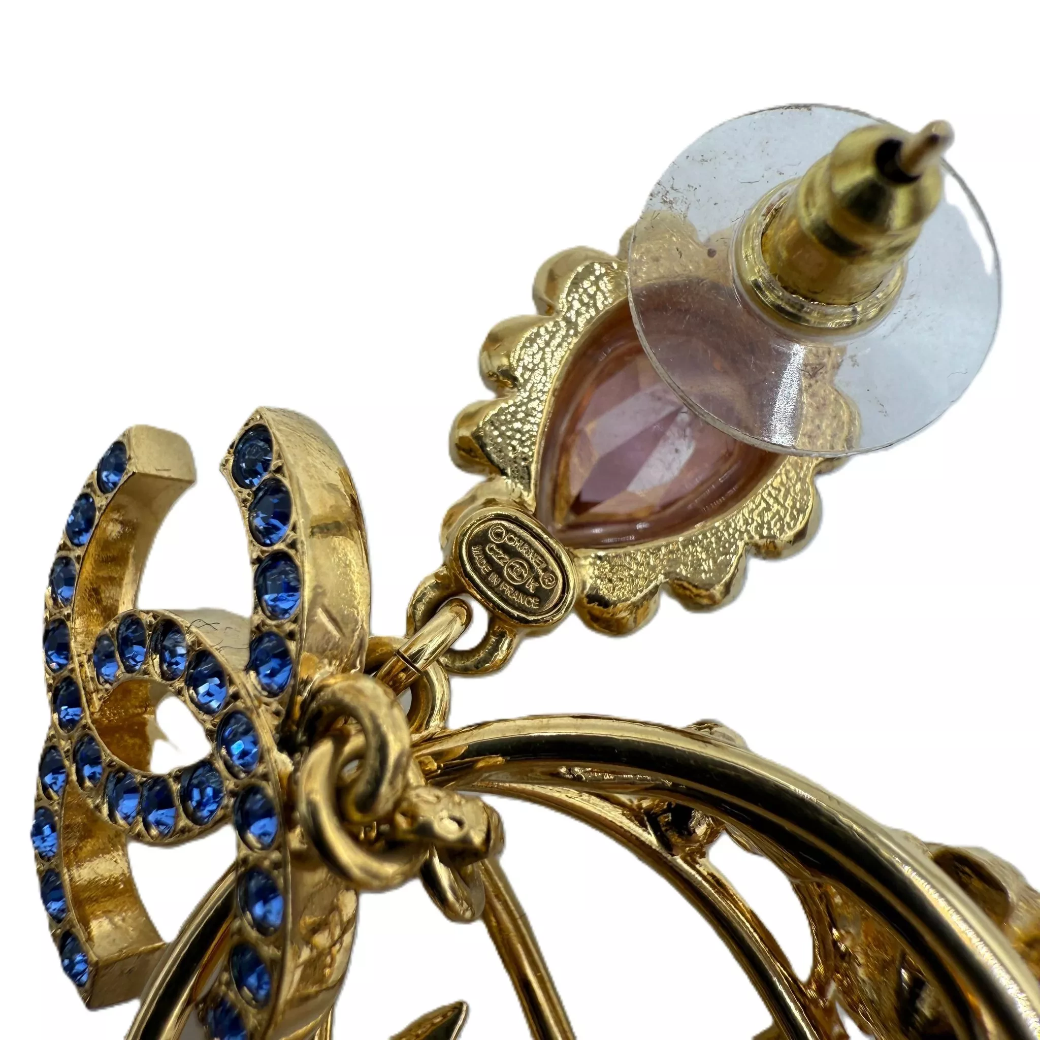 Chanel Birdcage Yellow Gold Earrings - Detail 2