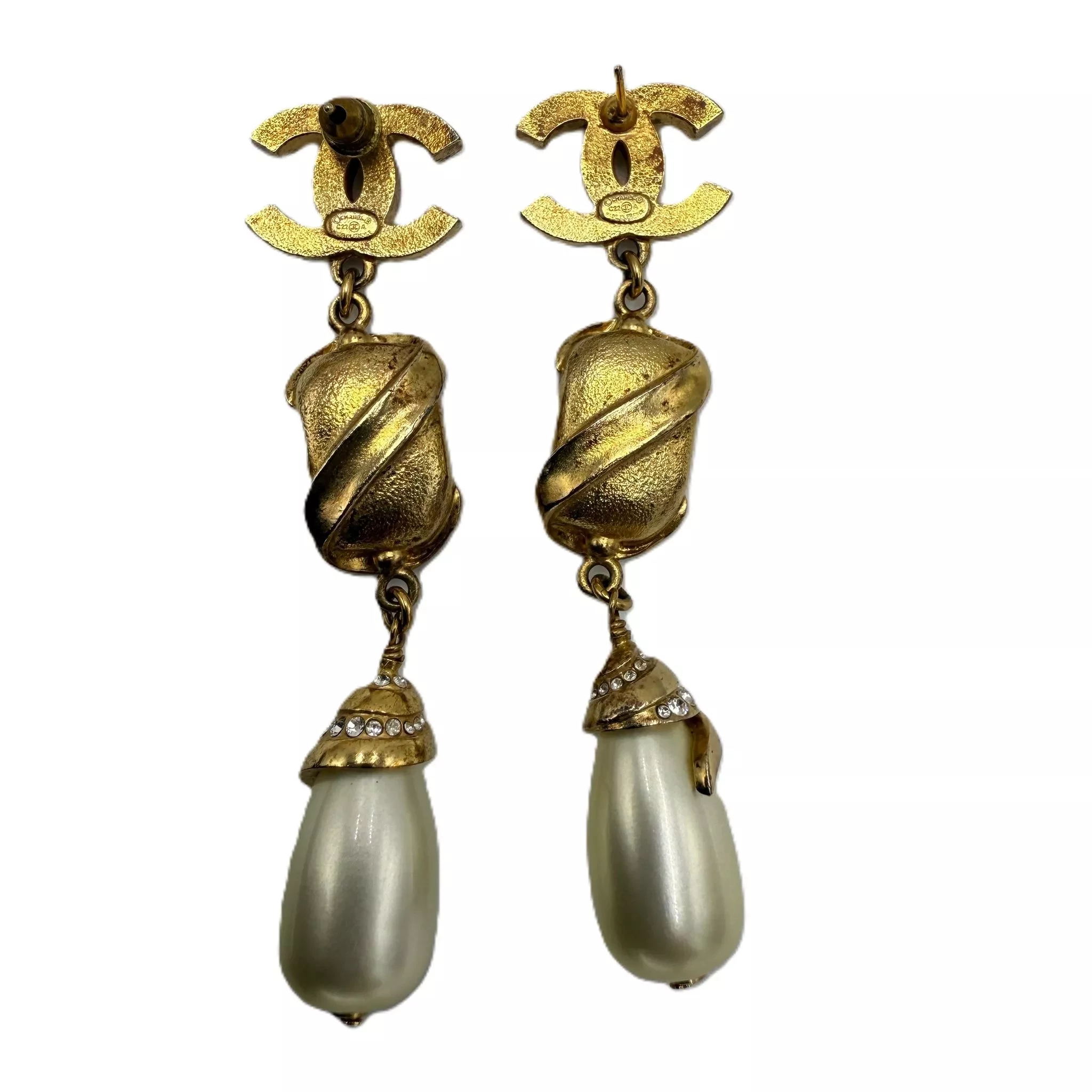 Chanel Pearl Drop Swing Earrings - 4