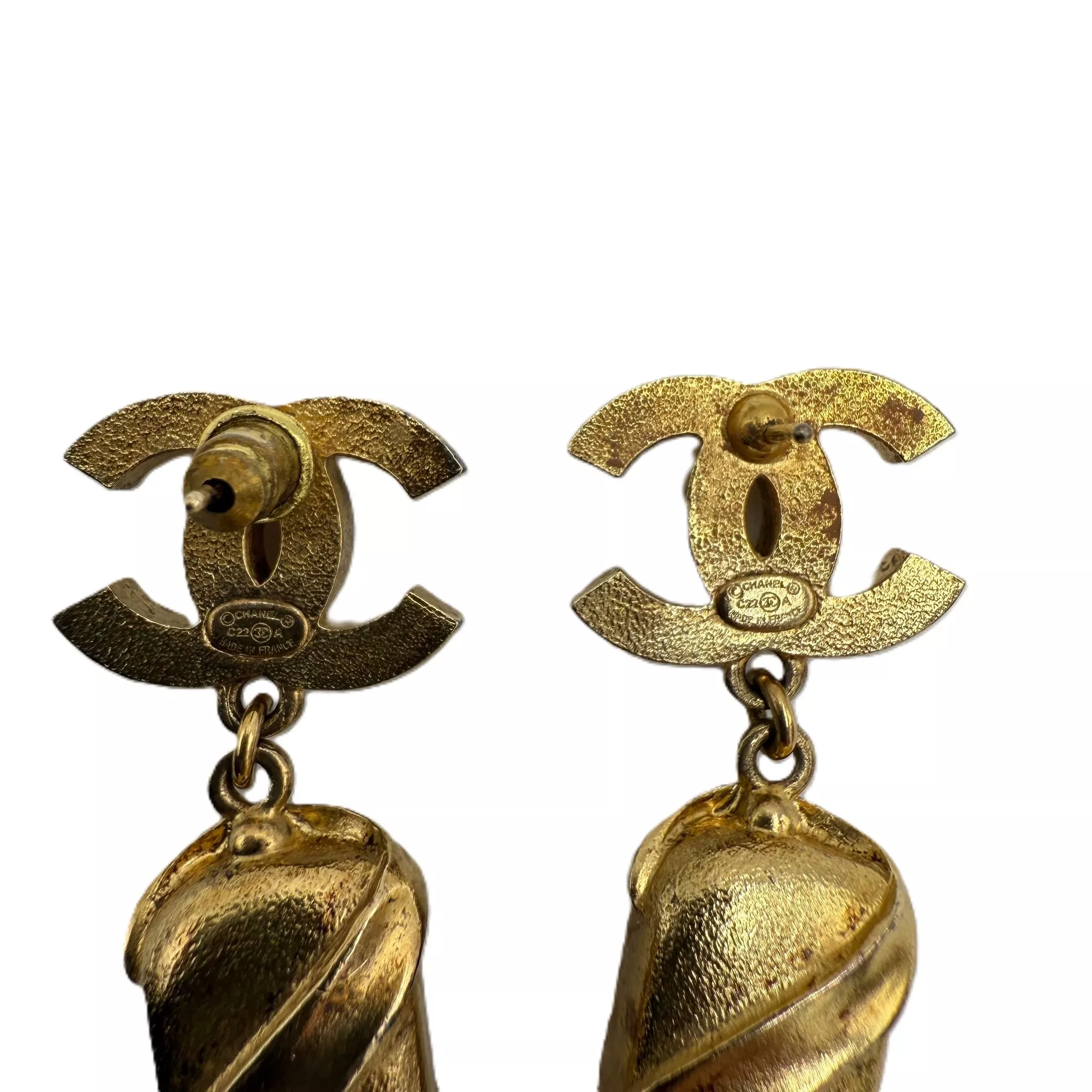 Chanel Pearl Drop Swing Earrings - Detail 1