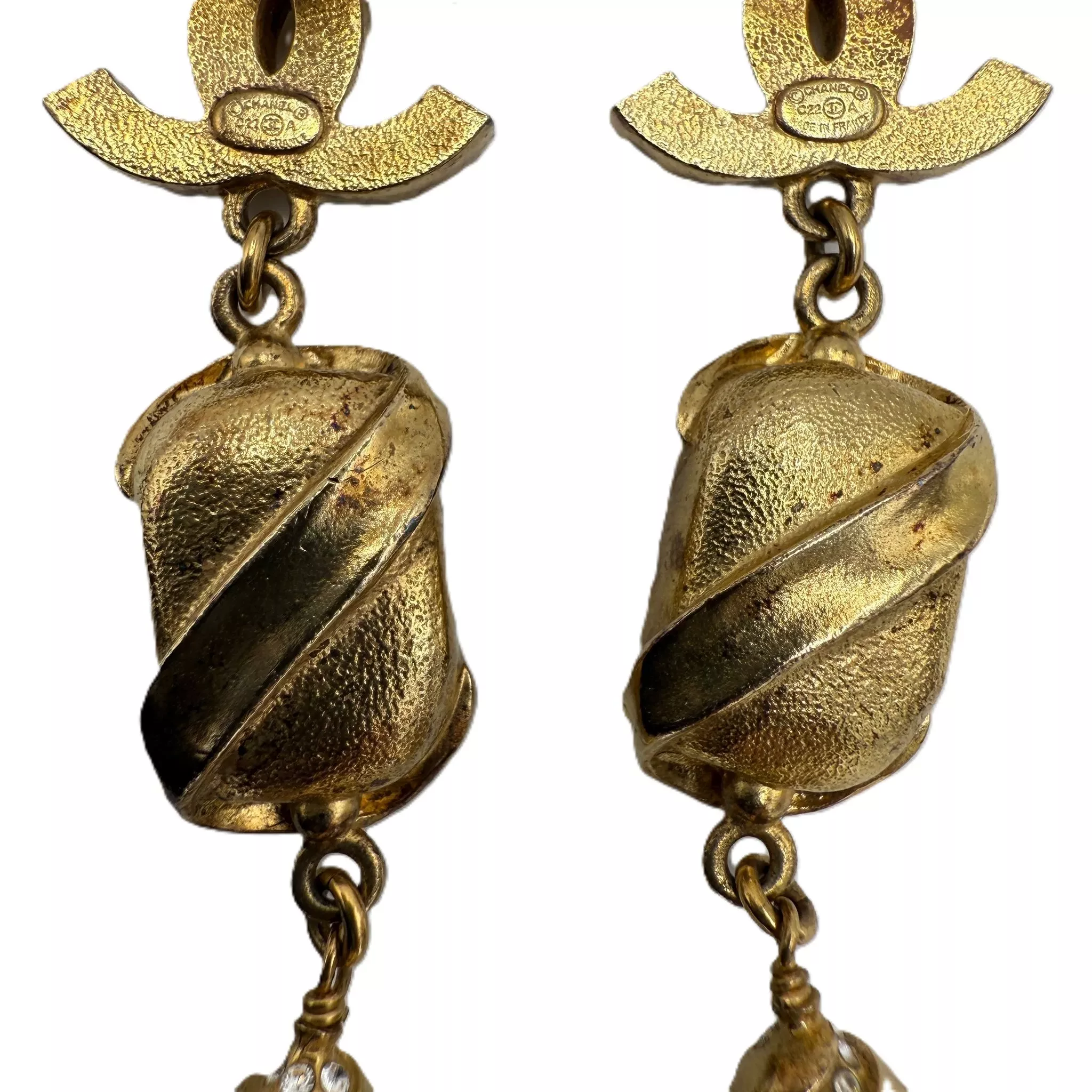 Chanel Pearl Drop Swing Earrings - Detail 2