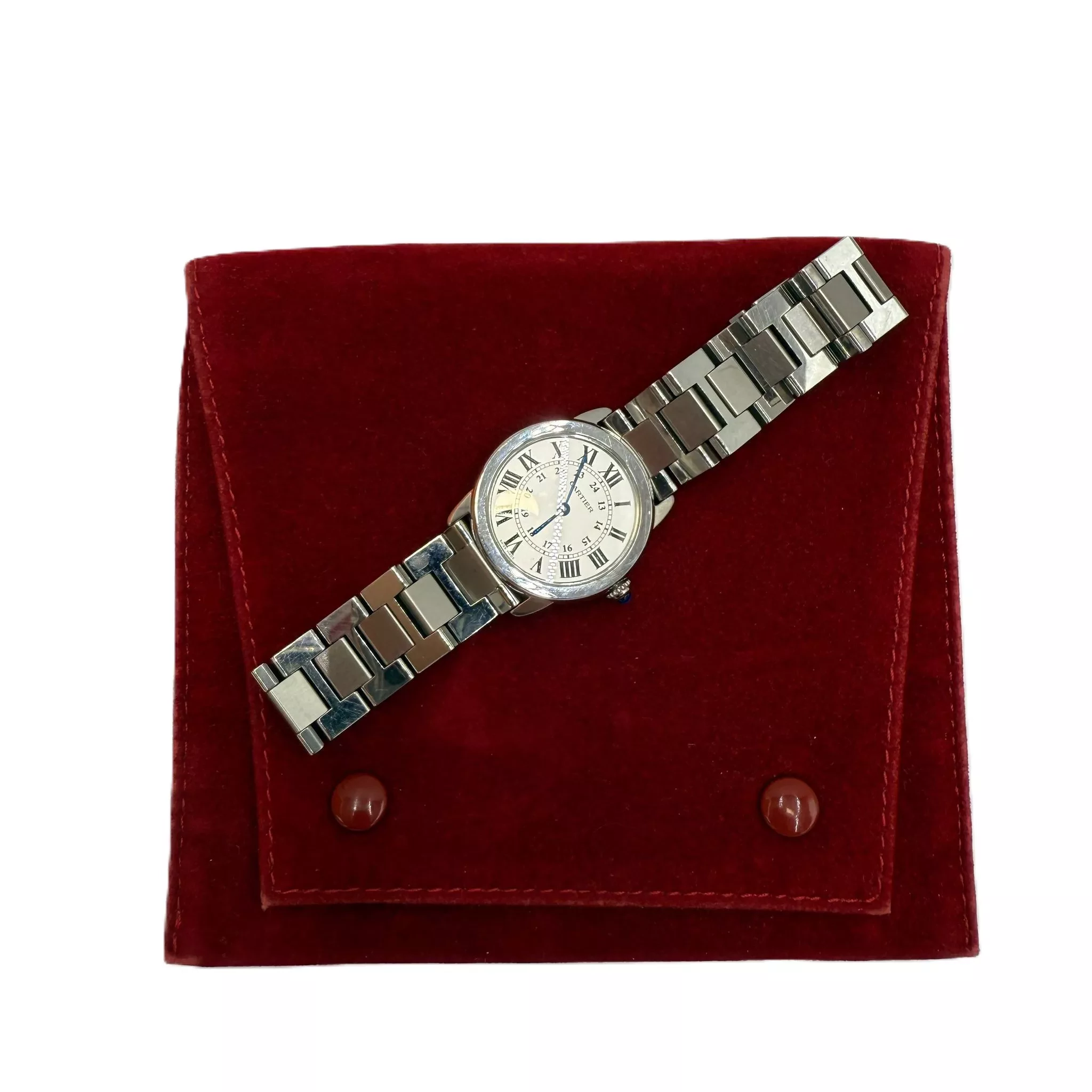 Cartier Ronde Solo Silver Steel Watch - Detail 1