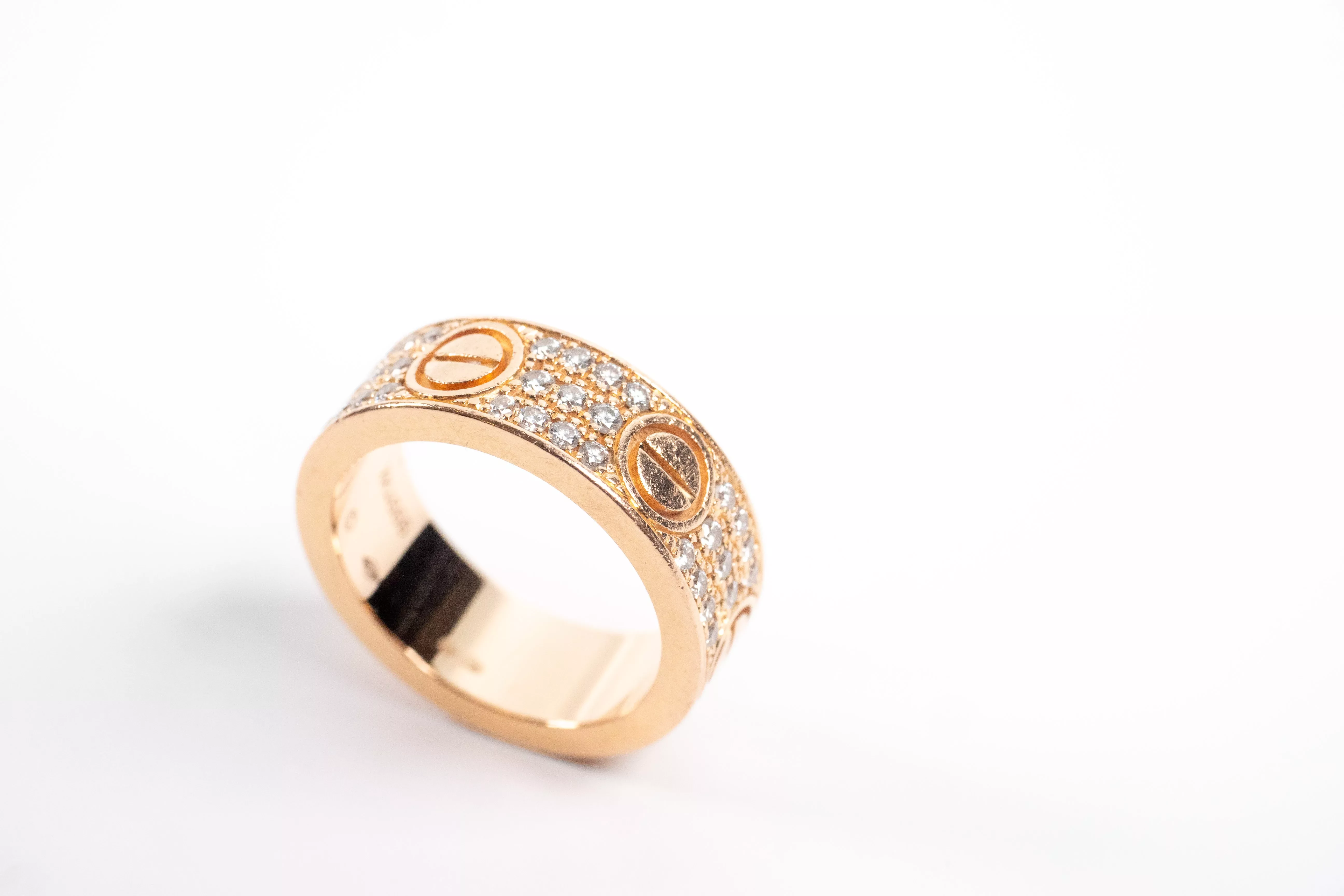 Cartier Rose Gold Diamond Ring - Detail 2