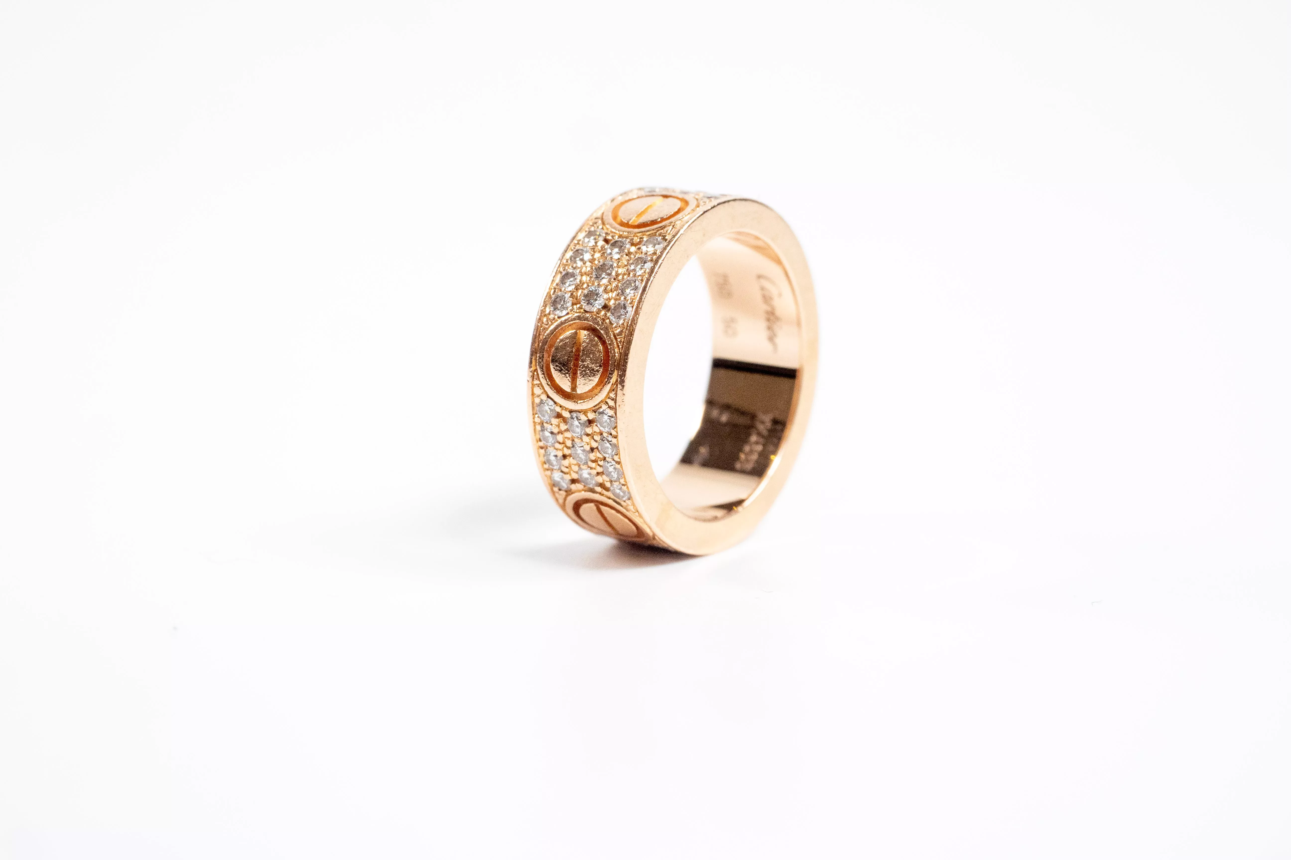 Cartier Rose Gold Diamond Ring - Image 10