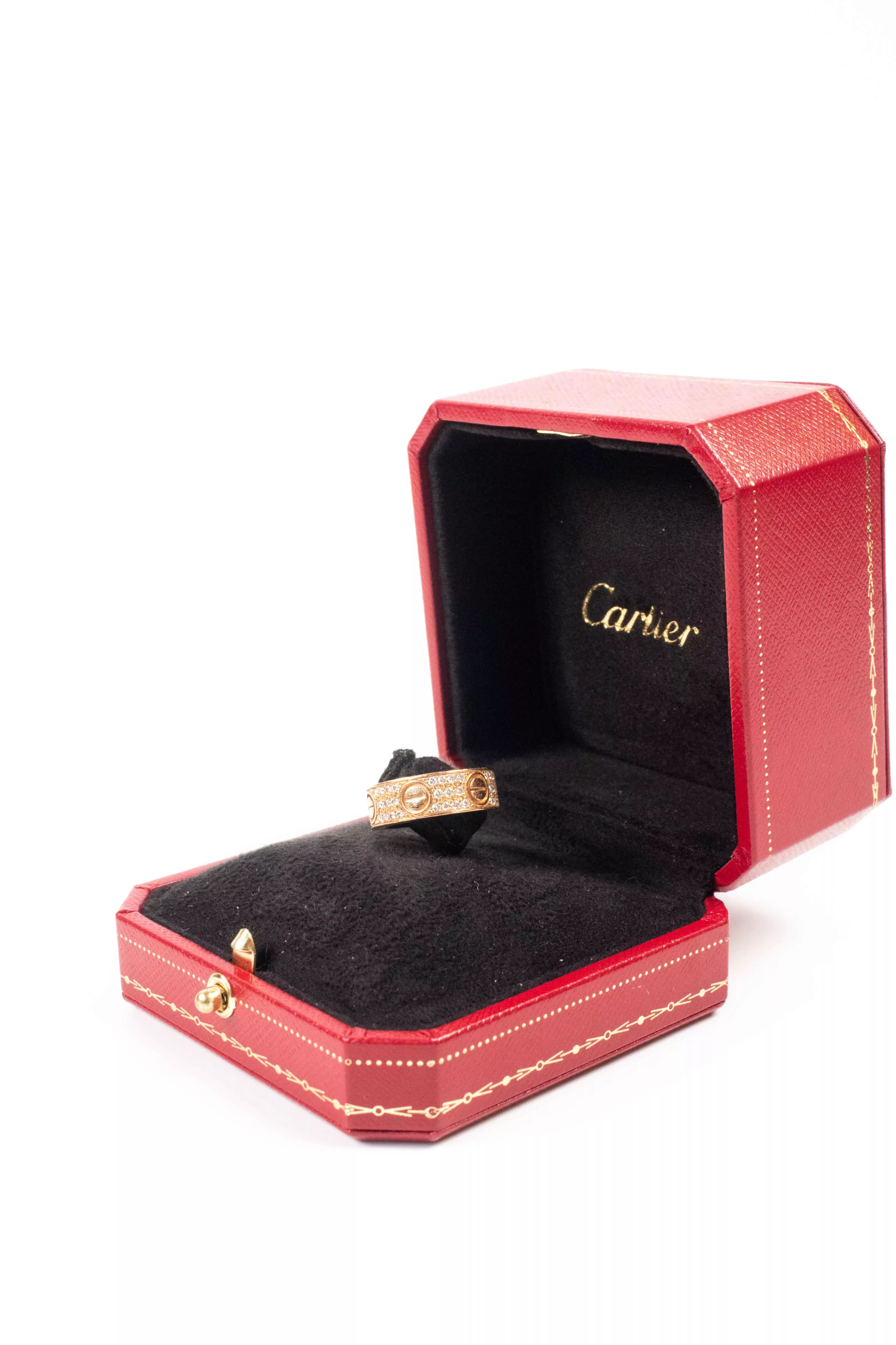Cartier Rose Gold Diamond Ring - Image 11