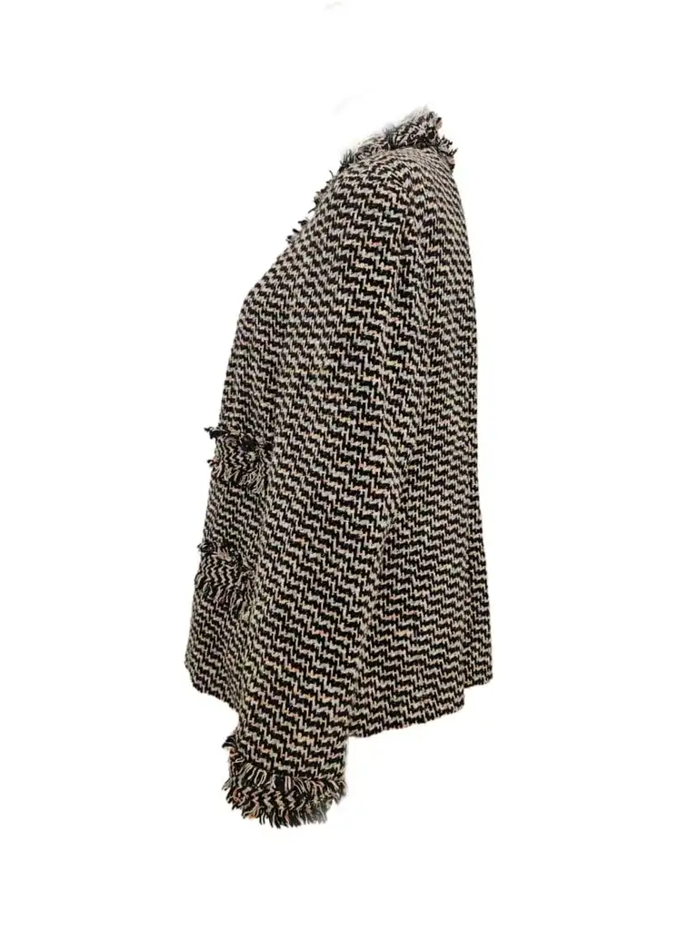 Chanel Fringe Fantasy Tweed Jacket - Side view