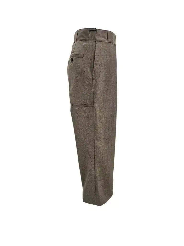 Prada Grey Gabardine Trousers - Back view