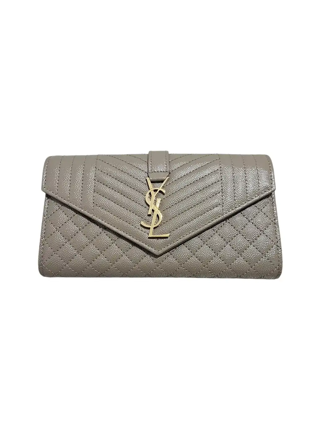 Saint Laurent Envelope Small Grey Wallet