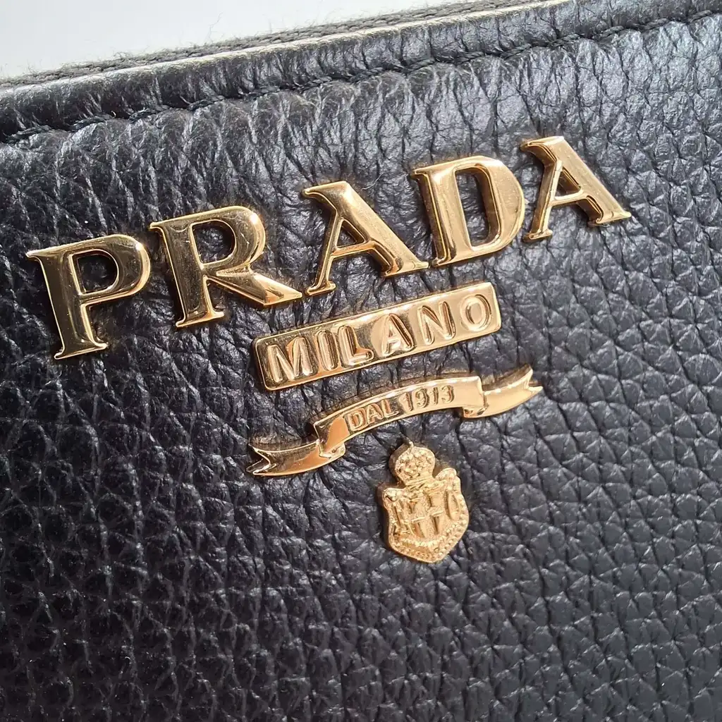 Prada Large Hibiscus Leather Wallet - Detail 1