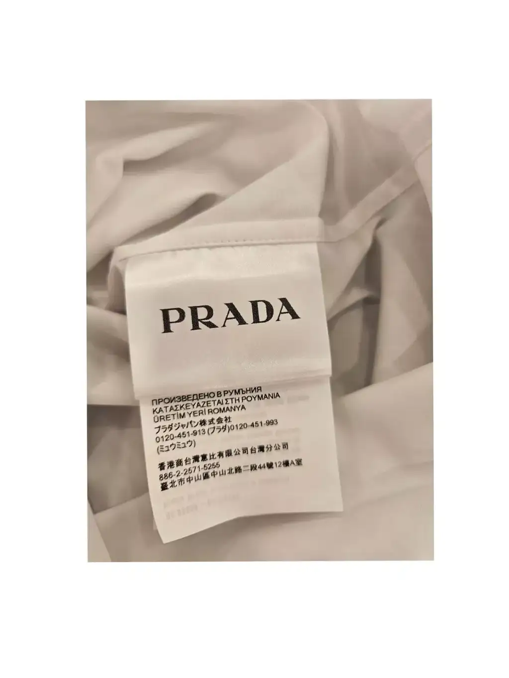 Prada White Longsleeve Shirt - Side view