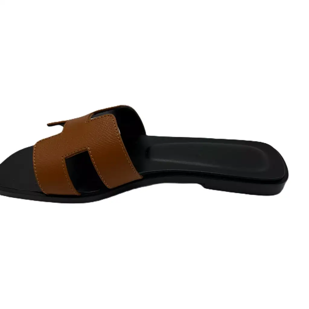 Hermès Naturel Leather Oran Sandal - Back view
