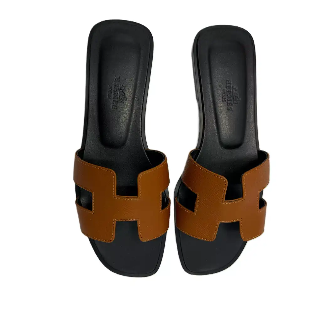 Hermès Naturel Leather Oran Sandal - Image 6
