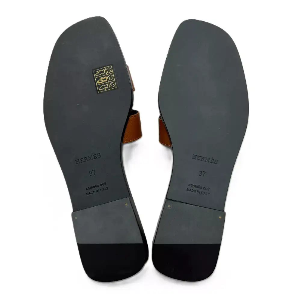 Hermès Naturel Leather Oran Sandal - 4
