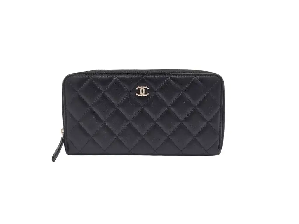 Chanel Quilted Lambskin Long Wallet - Back view