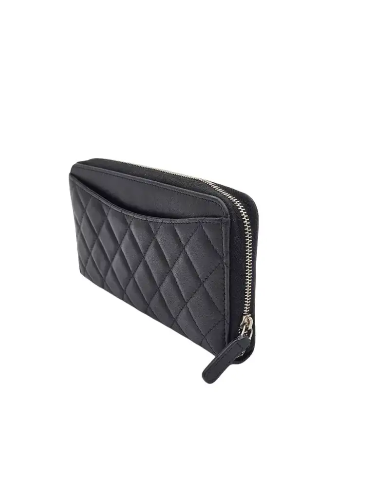 Chanel Quilted Lambskin Long Wallet - 4