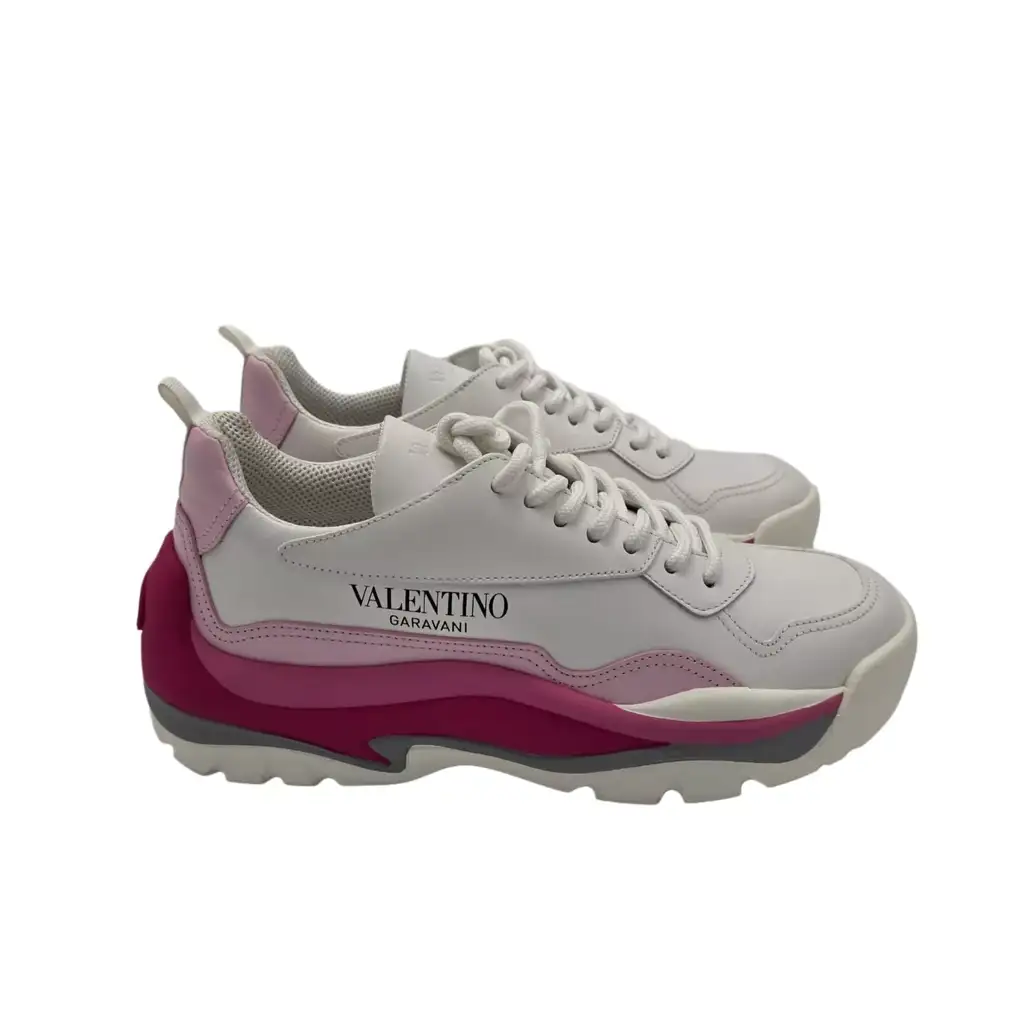 Valentino White/Pink Gumboy Sneakers - 4