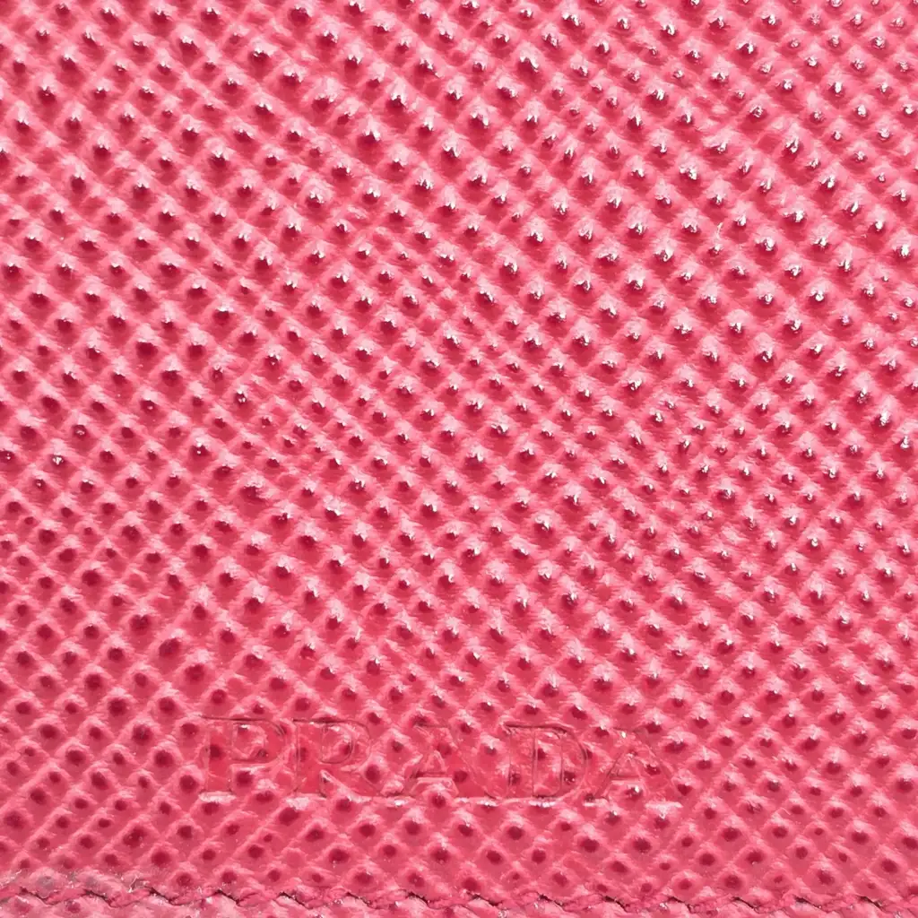 Prada Red Large Leather Wallet - Detail 2