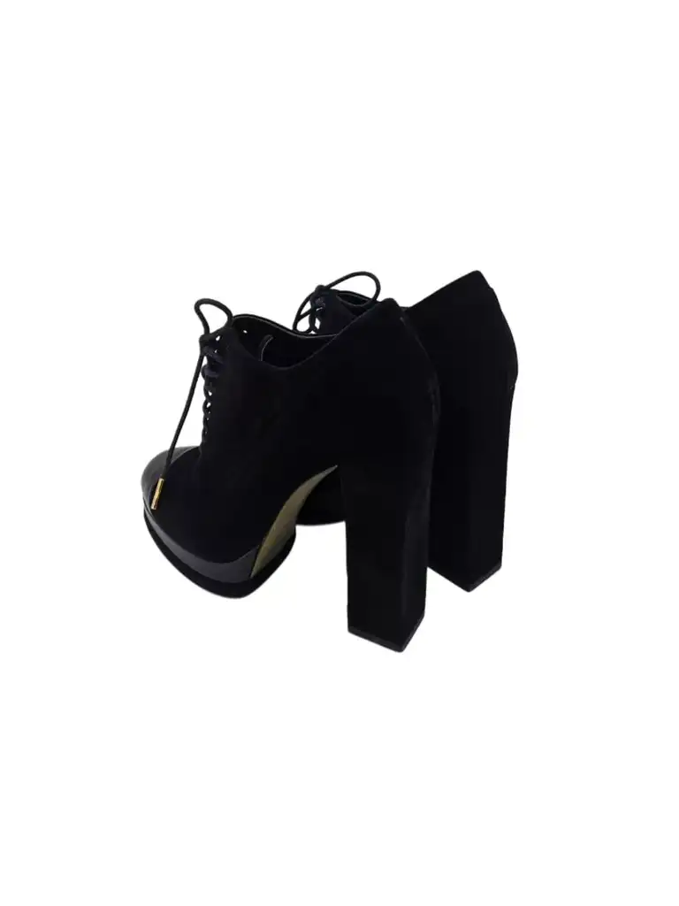 Chanel Suede Cap Toe Boots - Image 6