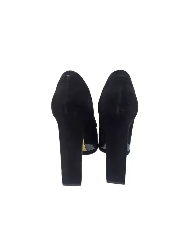 Chanel Suede Cap Toe Boots - Side view