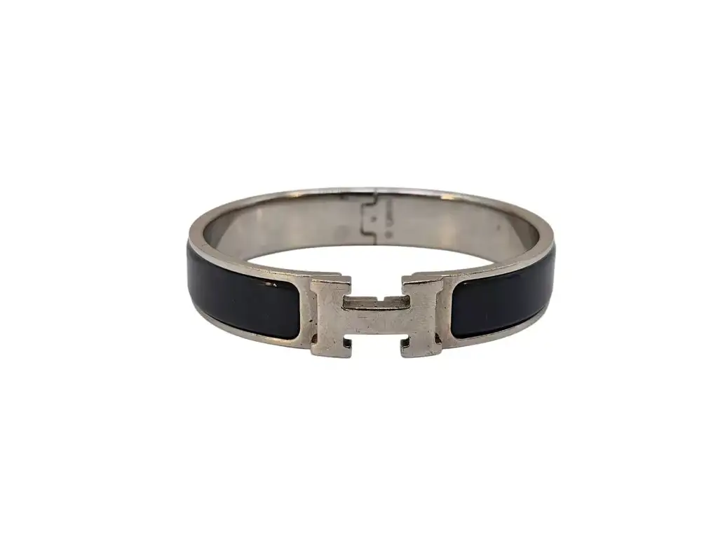 Hermès H Enamel Plated Bracelet