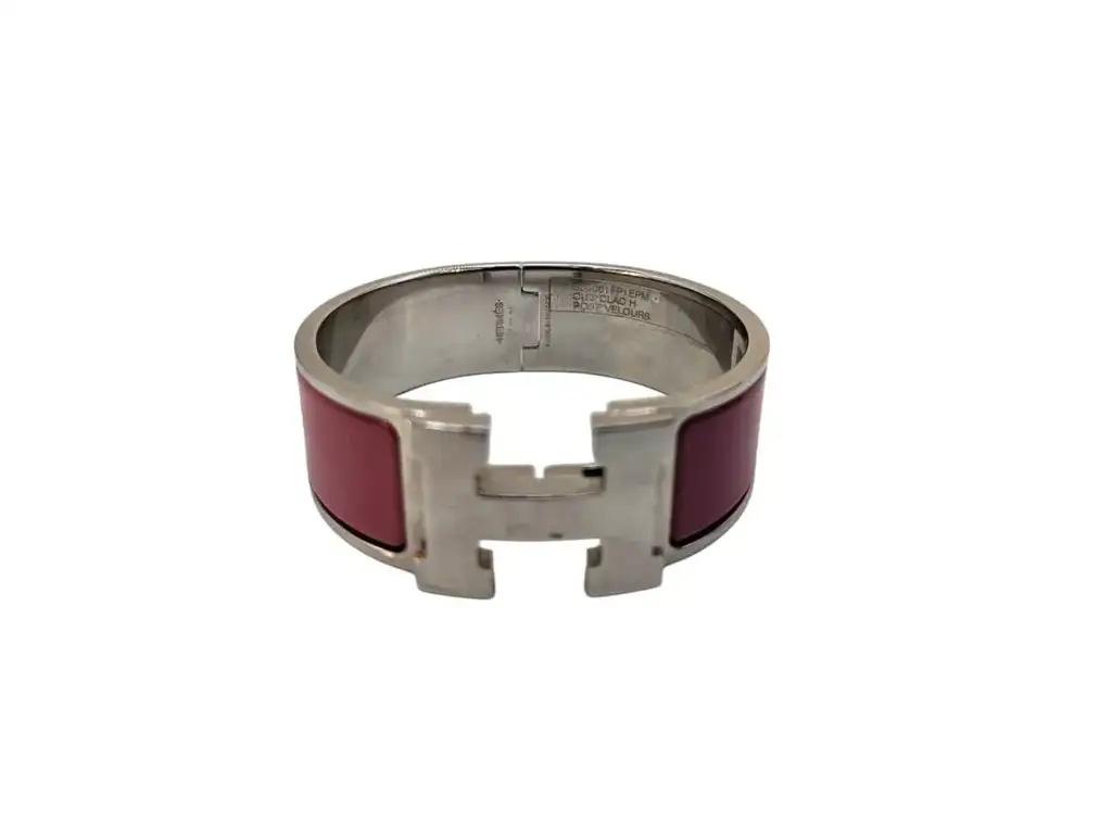 Hermès Rose Velours Plated Bracelet - Image 6