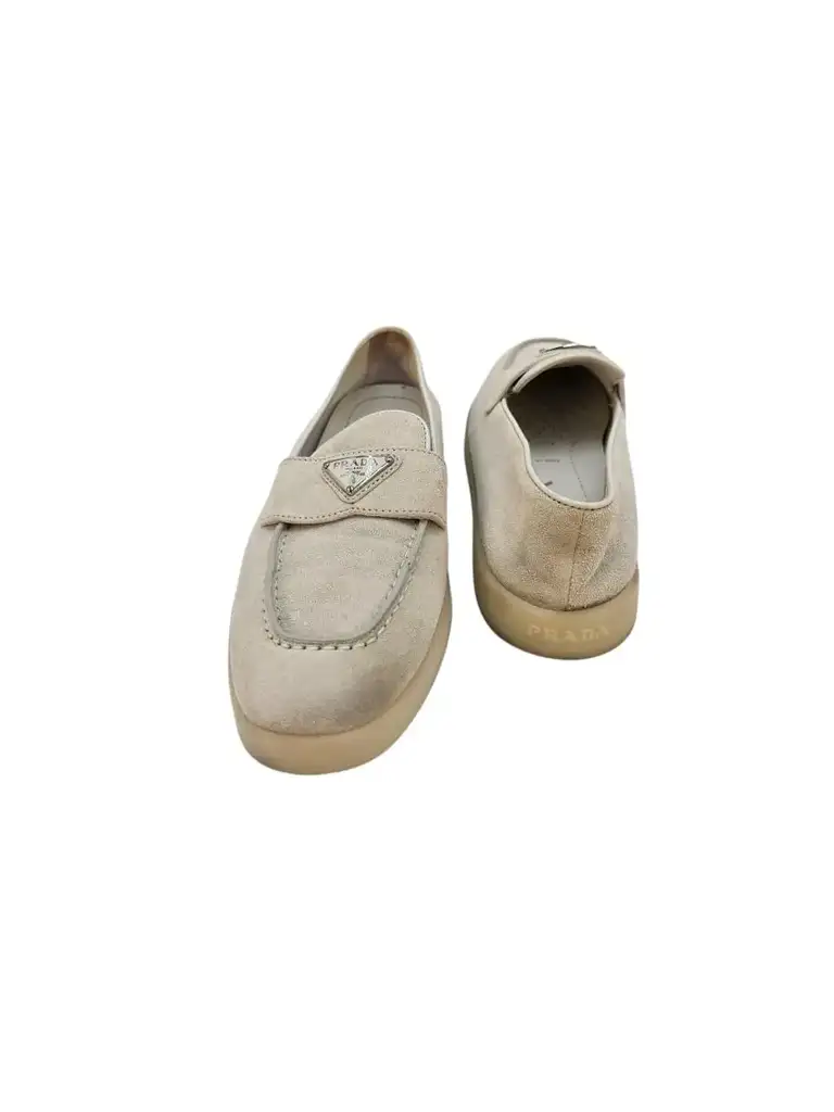 Prada Suede Saint Tropez Loafers - Detail 2