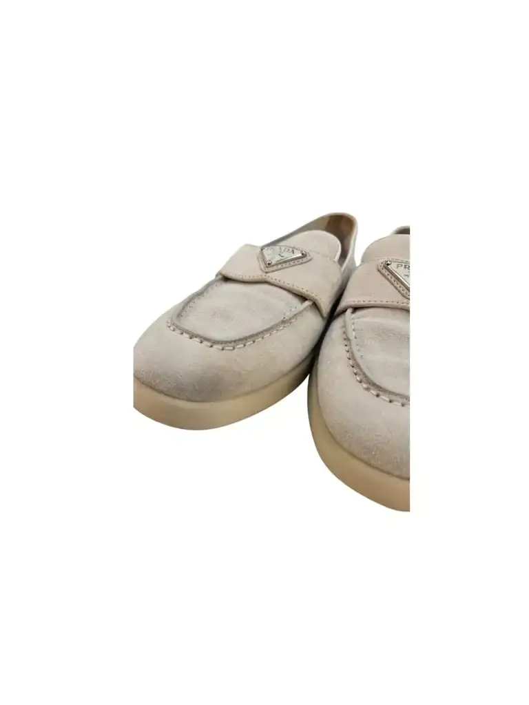 Prada Suede Saint Tropez Loafers - Image 10