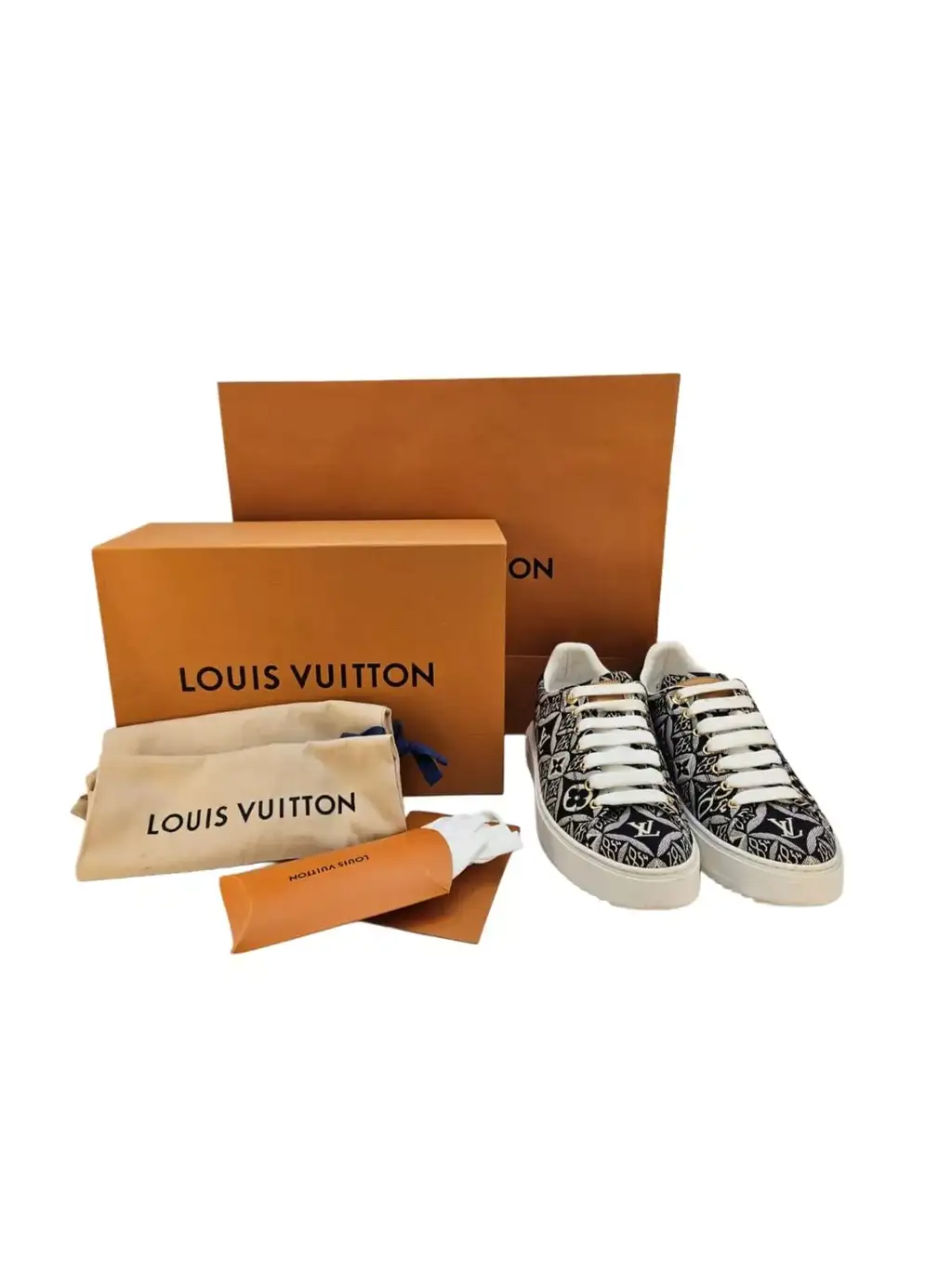 Louis Vuitton Bleu Clair Time Sneakers - Image 11