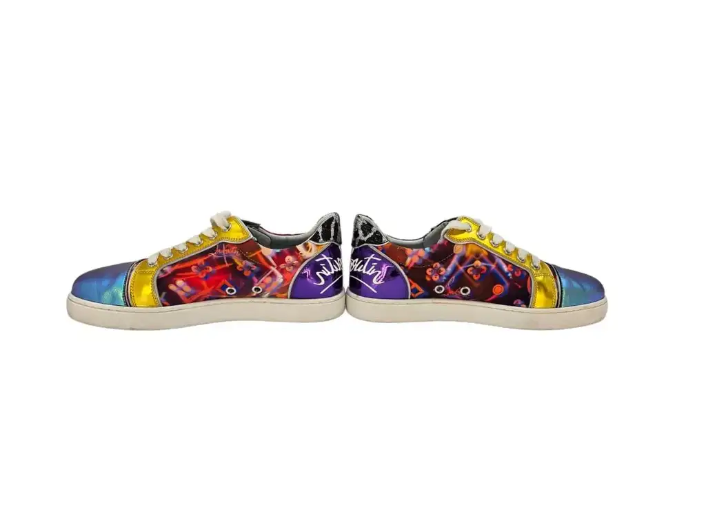 Christian Louboutin Multicolor Viera Fun Sneakers - Side view