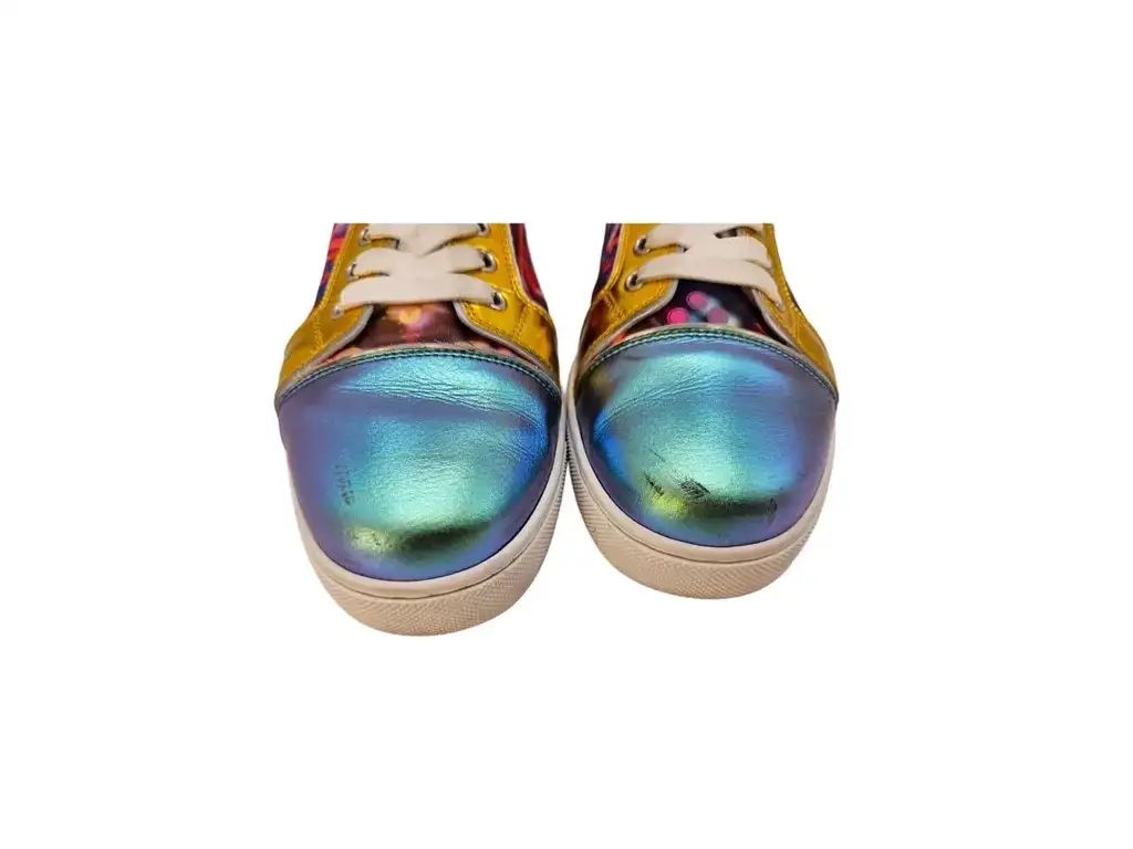Christian Louboutin Multicolor Viera Fun Sneakers - Image 10