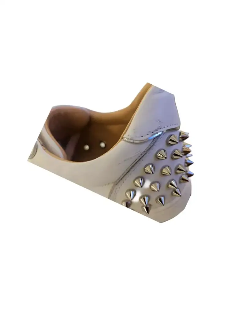 Christian Louboutin White Spikes Sneakers - Detail 2