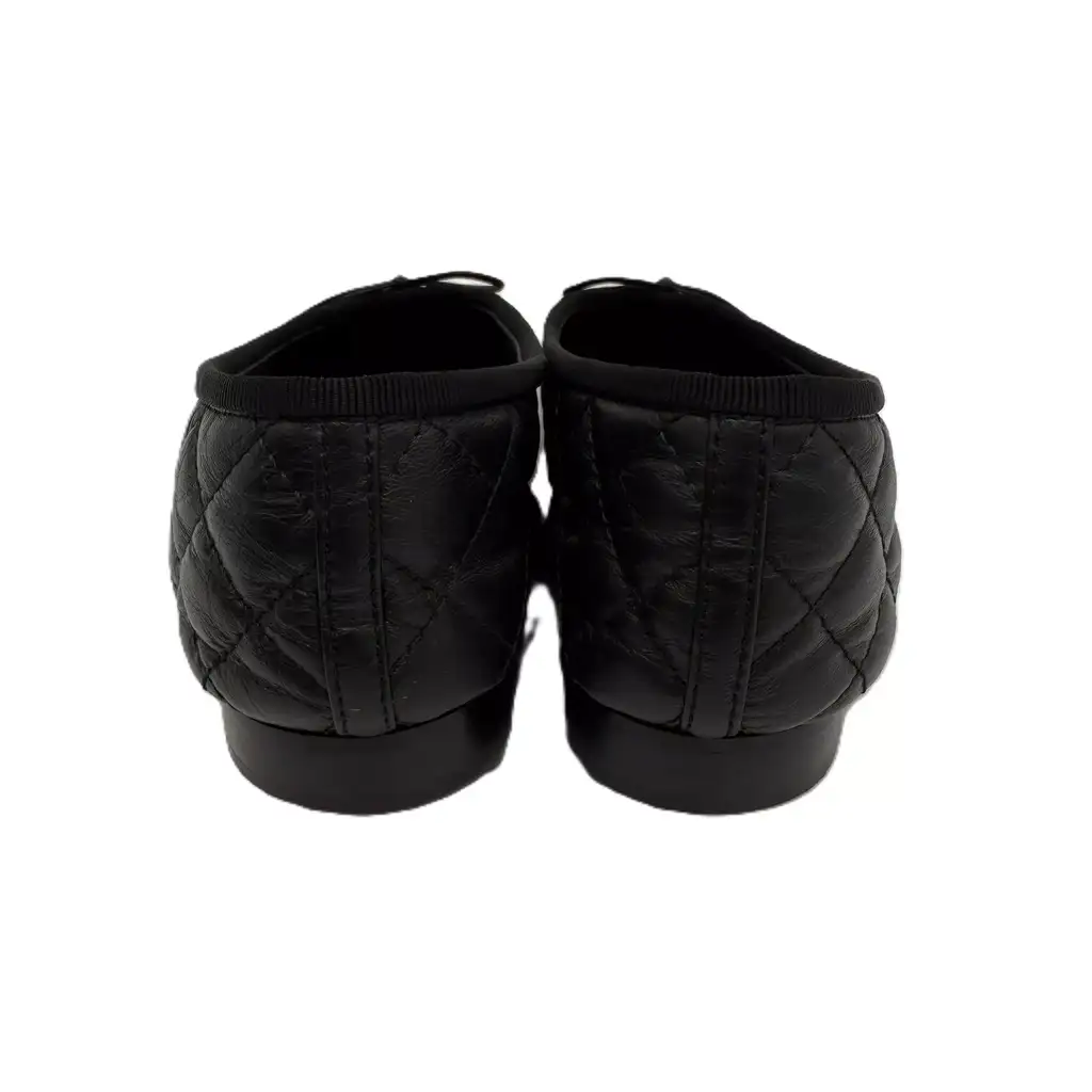 Chanel Aged Calfskin Ballerina Flats - Image 6