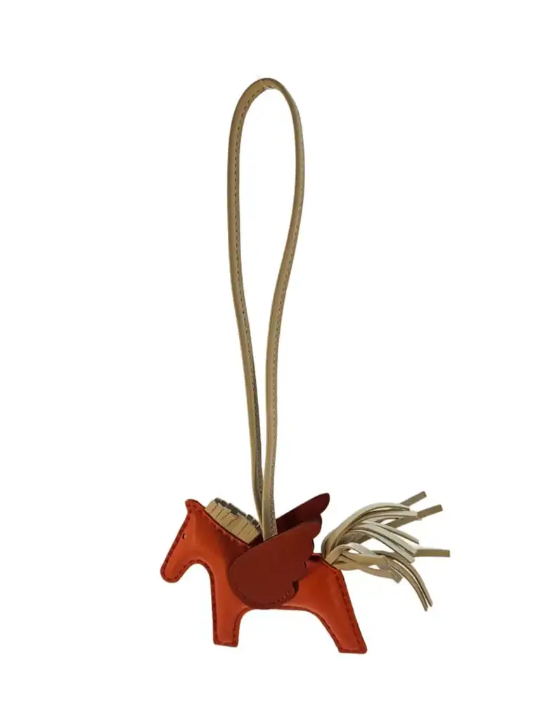Hermès Orange Poppy Horse Charm - 4