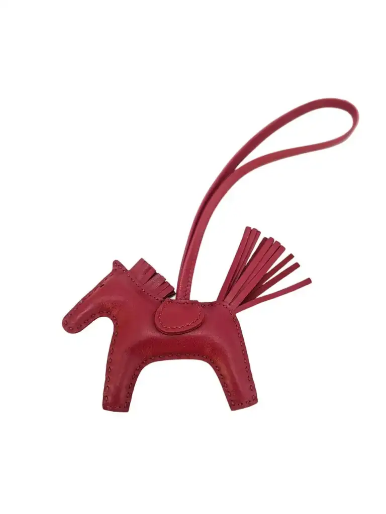 Hermès Rubis Lambskin Horse Charm - Image 6