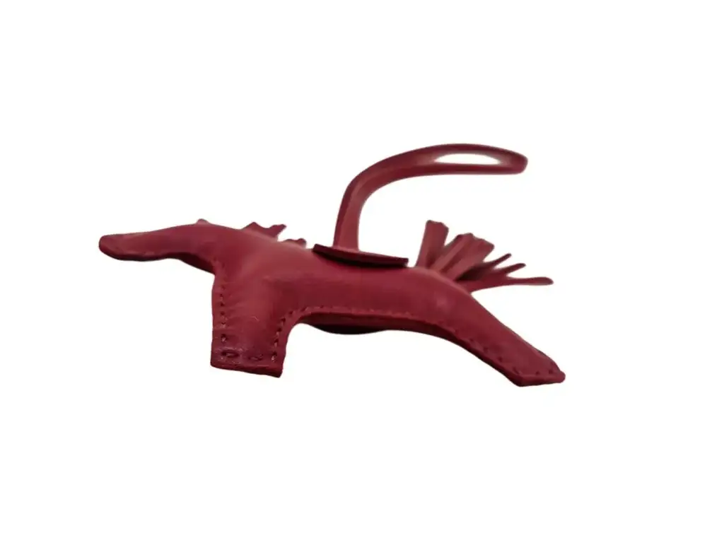 Hermès Rubis Lambskin Horse Charm - 4